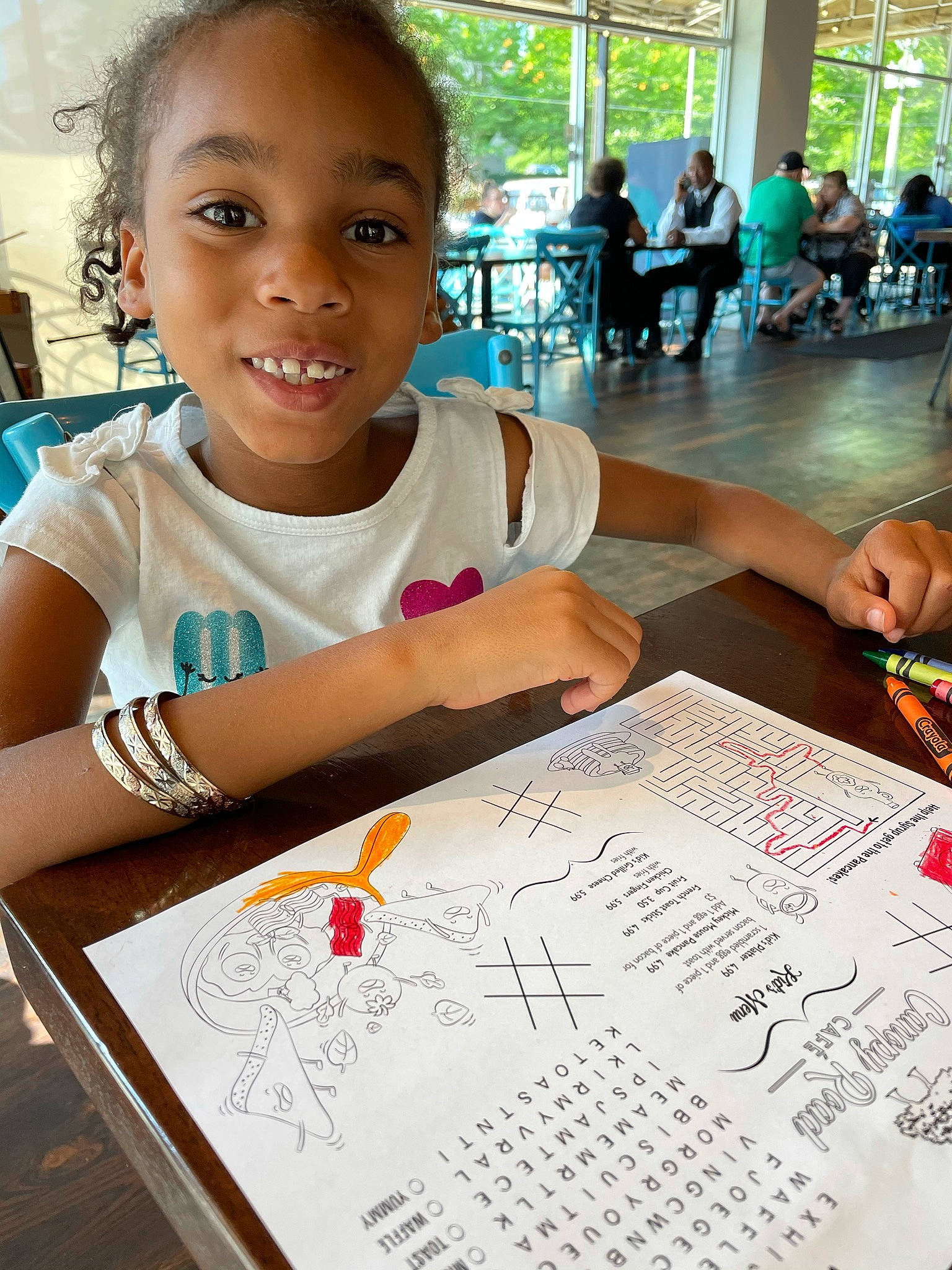 Kimora is registered to the contest to win money with this photo: adaptation, art, blurred, chair, child, community, event, font, fun, human, joy, leisure, people, person, poster, recreation, smile, snapshot, t_shirt, table