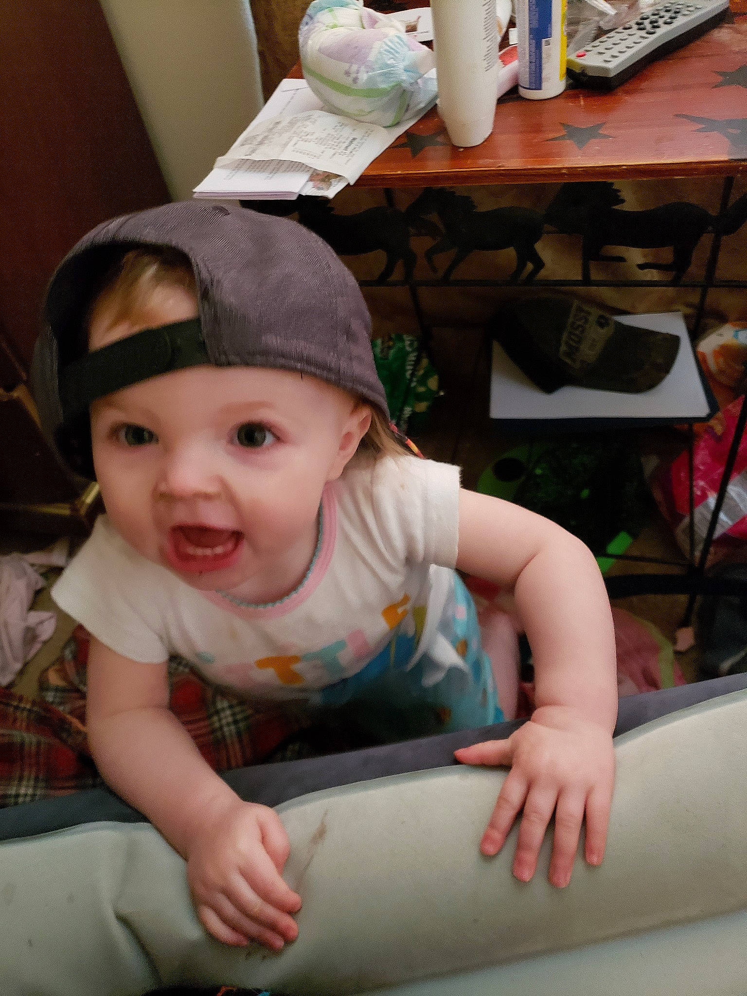 Adaya is registered to the contest to win money with this photo: baby, child, headwear, person, toddler