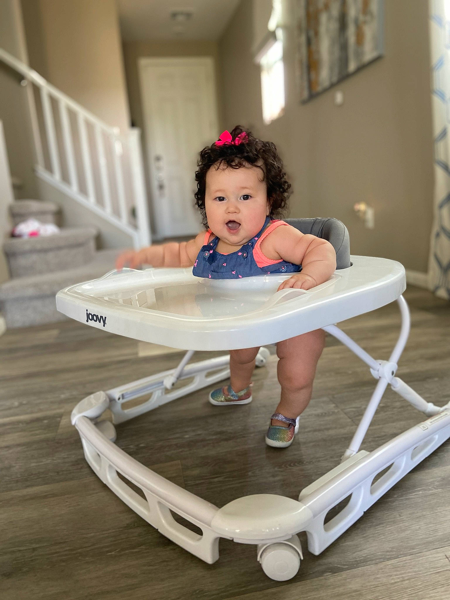 Liana is registered to the contest to win money with this photo: baby, beauty, chair, child, child_model, furniture, leisure, person, photography, product, rocking_chair, room, shoe, sitting, table, toddler, vacation, wood