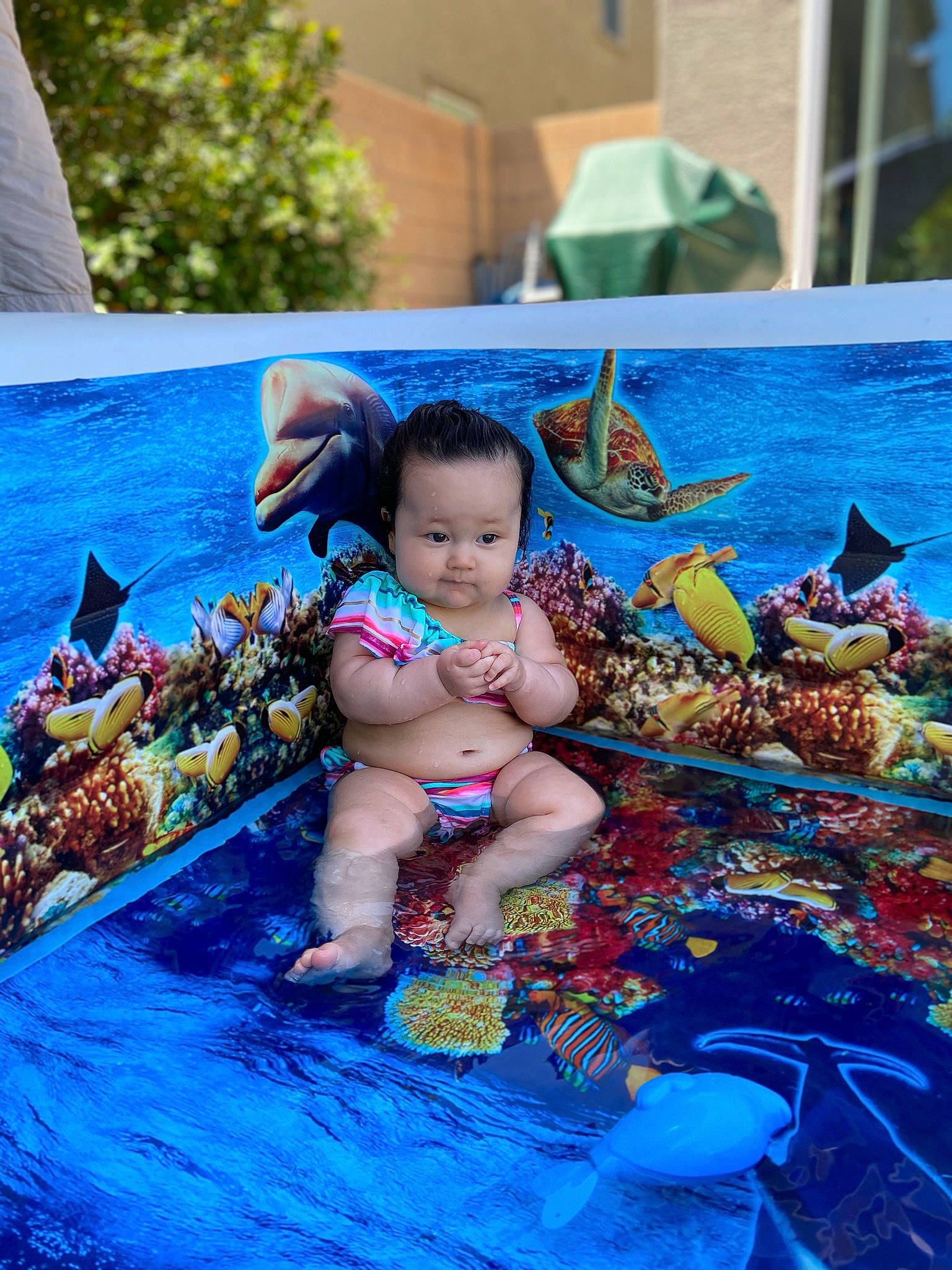 Liana is registered to the contest to win money with this photo: baby, child, fawn, fictional_character, fun, leisure, person, play, recreation, summer, toddler, tourism, vacation, water, water_park
