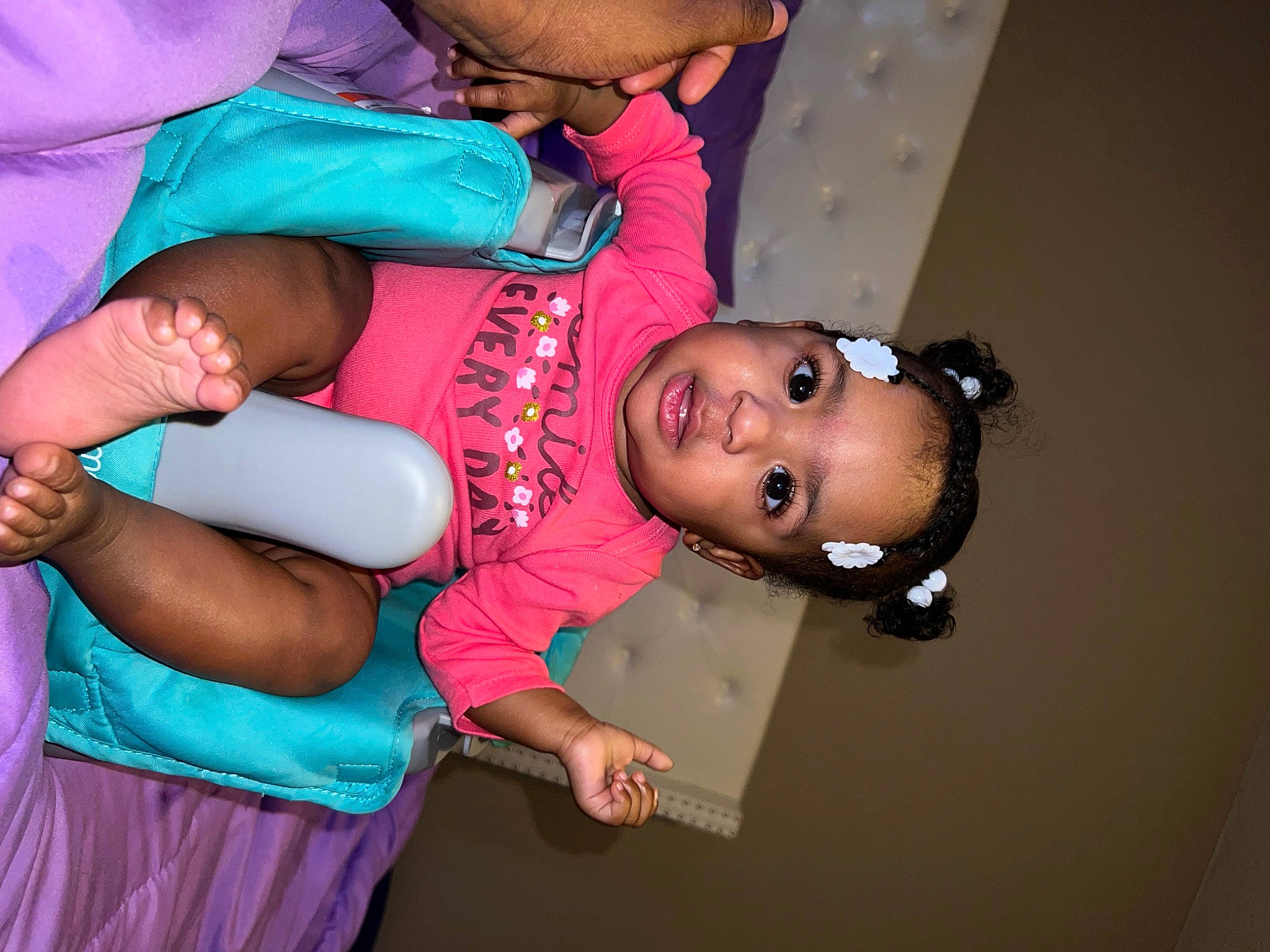 Zariyah joined the competition — help win amazing prizes! abdomen, baby, baby_toddler_clothing, cheek, child, event, fun, happy, magenta, mouth, person, pink, skin, smile, toddler, trunk