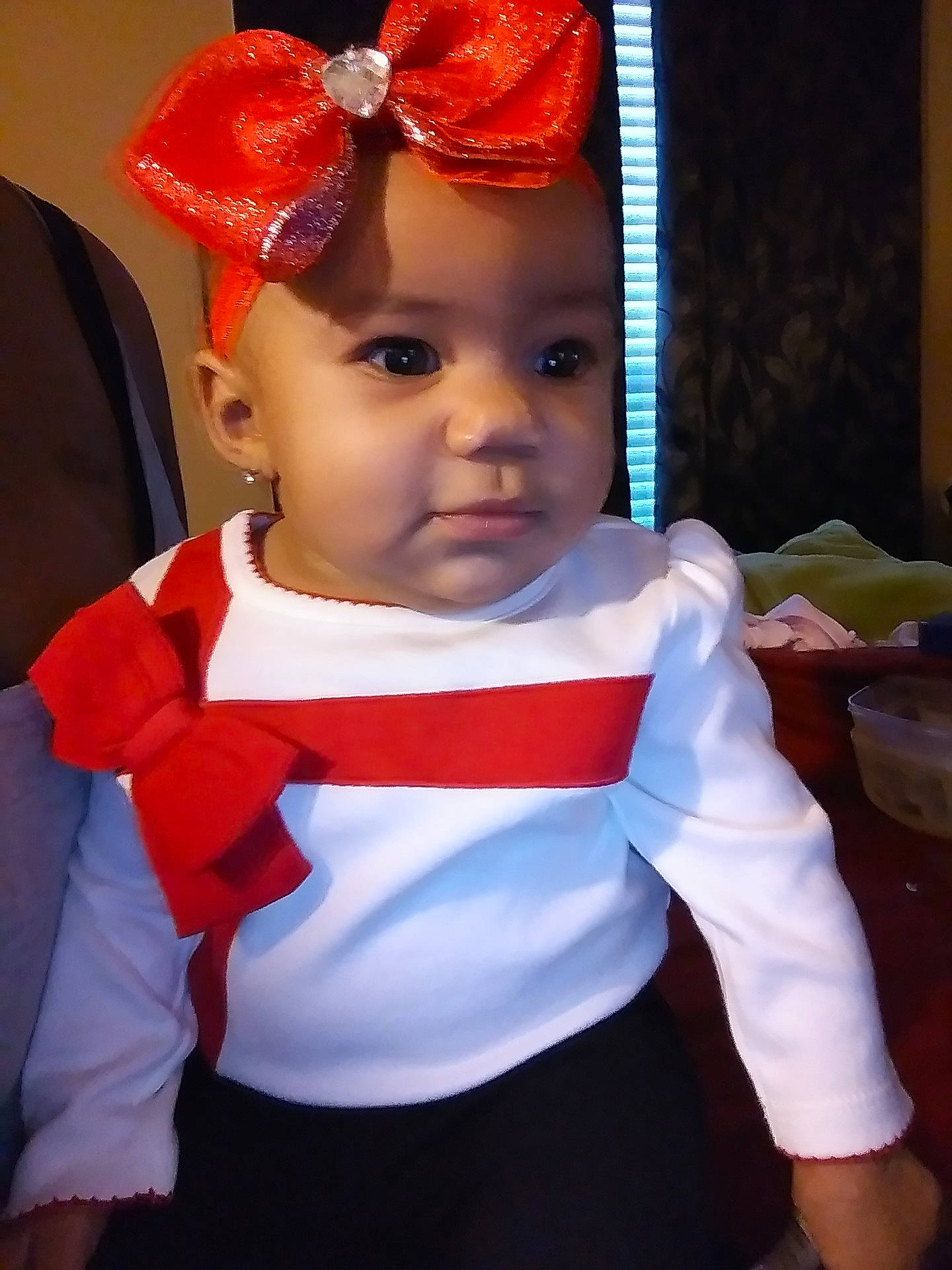 Aida is registered to the contest to win money with this photo: child, clothing, costume, infant, toddler