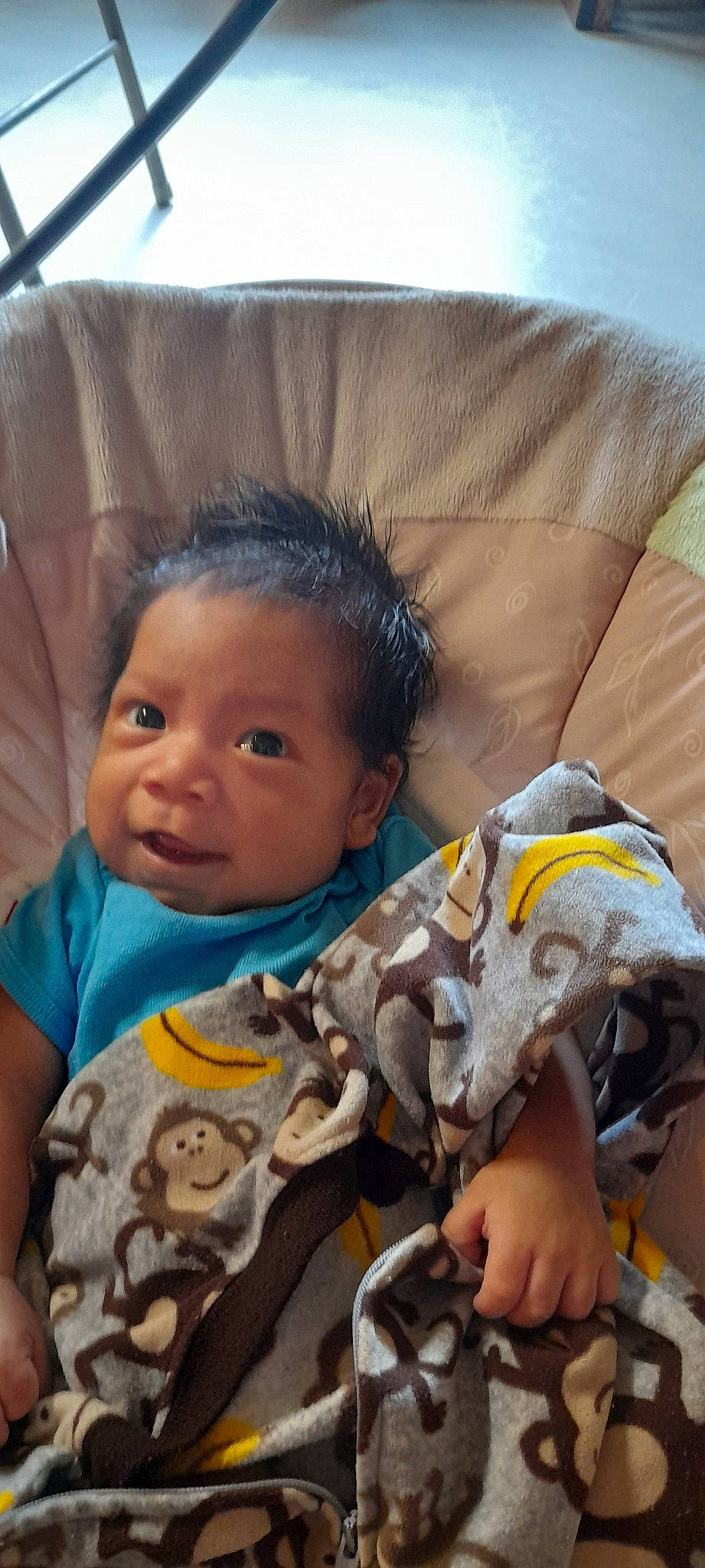 Everson is registered to the contest to win money with this photo: baby, cheek, child, person, smile, toddler