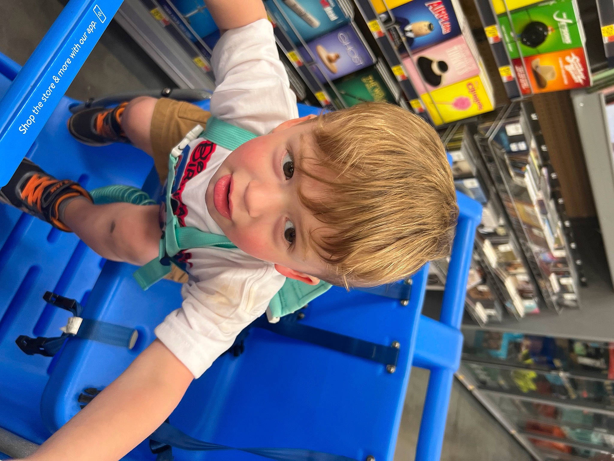 Alistair is registered to the contest to win money with this photo: amusement_park, amusement_ride, blue, child, city, elbow, electric_blue, engineering, fun, kindergarten, leisure, outdoor_play_equipment, person, play, playground, recreation, room, shorts, smile, t_shirt