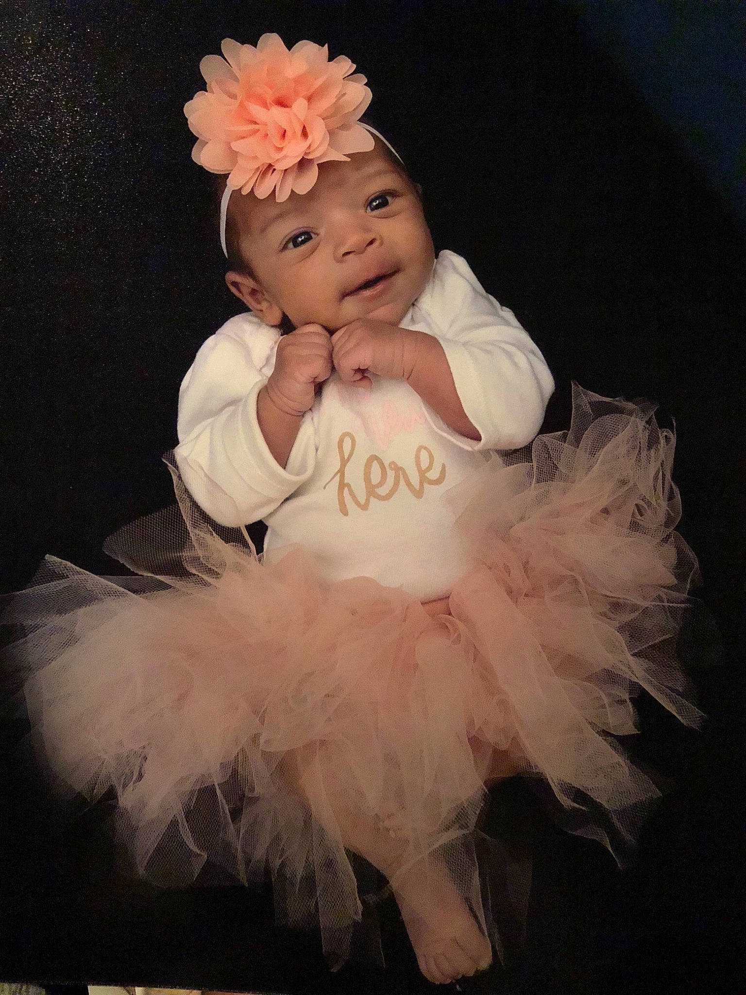 Leonna joined the competition — help win amazing prizes! ballet_tutu, child, costume, dance_dress, flower_girl, girl, gown, hair_accessory, headgear, headpiece, headwear, infant, person, pink, toddler