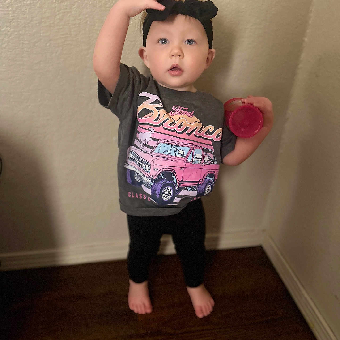 Blakelie joined the competition — help win amazing prizes! baby, bodypart, car, clothing, cup, face, finger, hand, hardwood, head, pants, person, photography, portrait, purple, sleeve, t_shirt, transportation, vehicle, wood