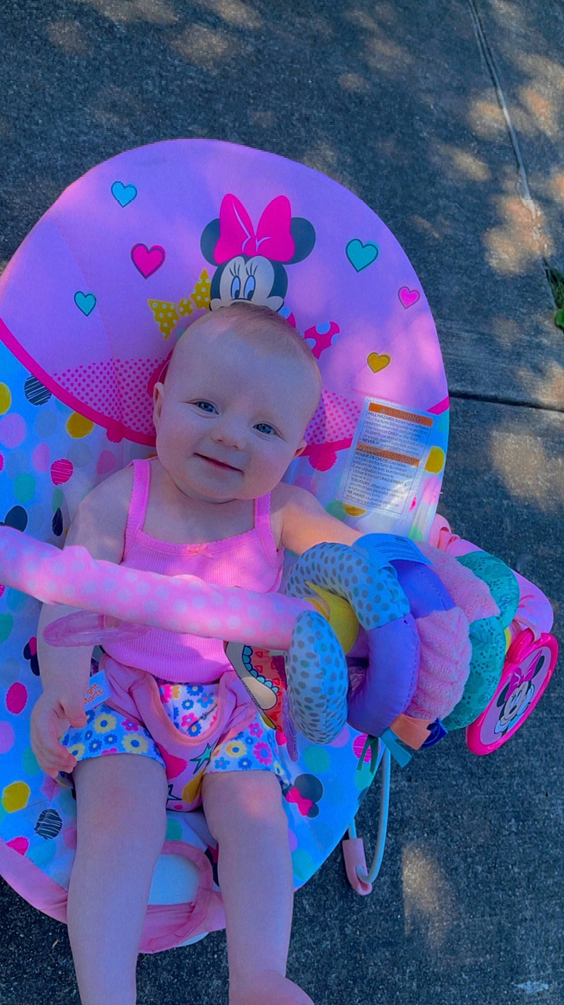 Azah joined the competition — help win amazing prizes! baby, baby_products, baby_toddler_clothing, child, costume_accessory, electric_blue, fashion_accessory, fun, happy, magenta, party_supply, pattern, person, pink, play, purple, shorts, sitting, smile, toddler