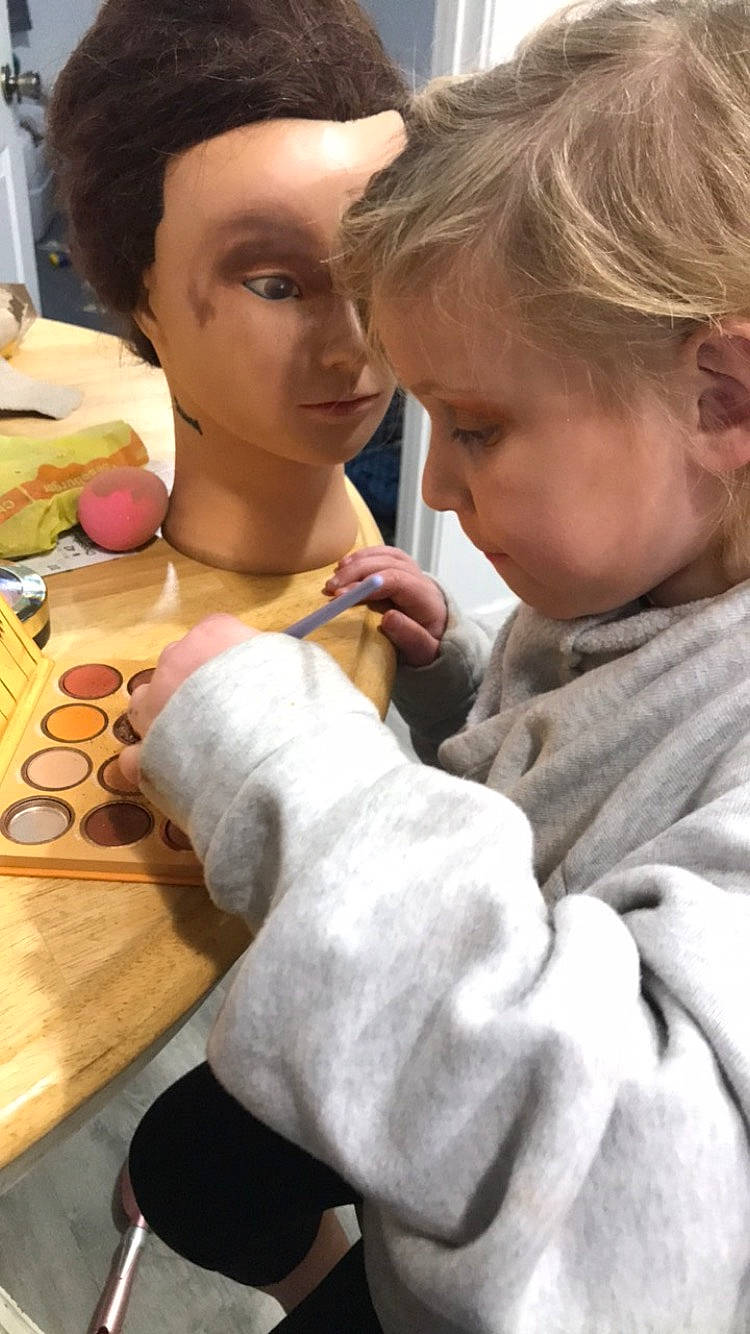 Gracelynn joined the competition — help win amazing prizes! art, cap, child, chin, ear, eyelash, fashion_design, finger, fun, gesture, hair, hairstyle, hand, jewellery, nail, person, sitting, skin, thumb, visual_arts