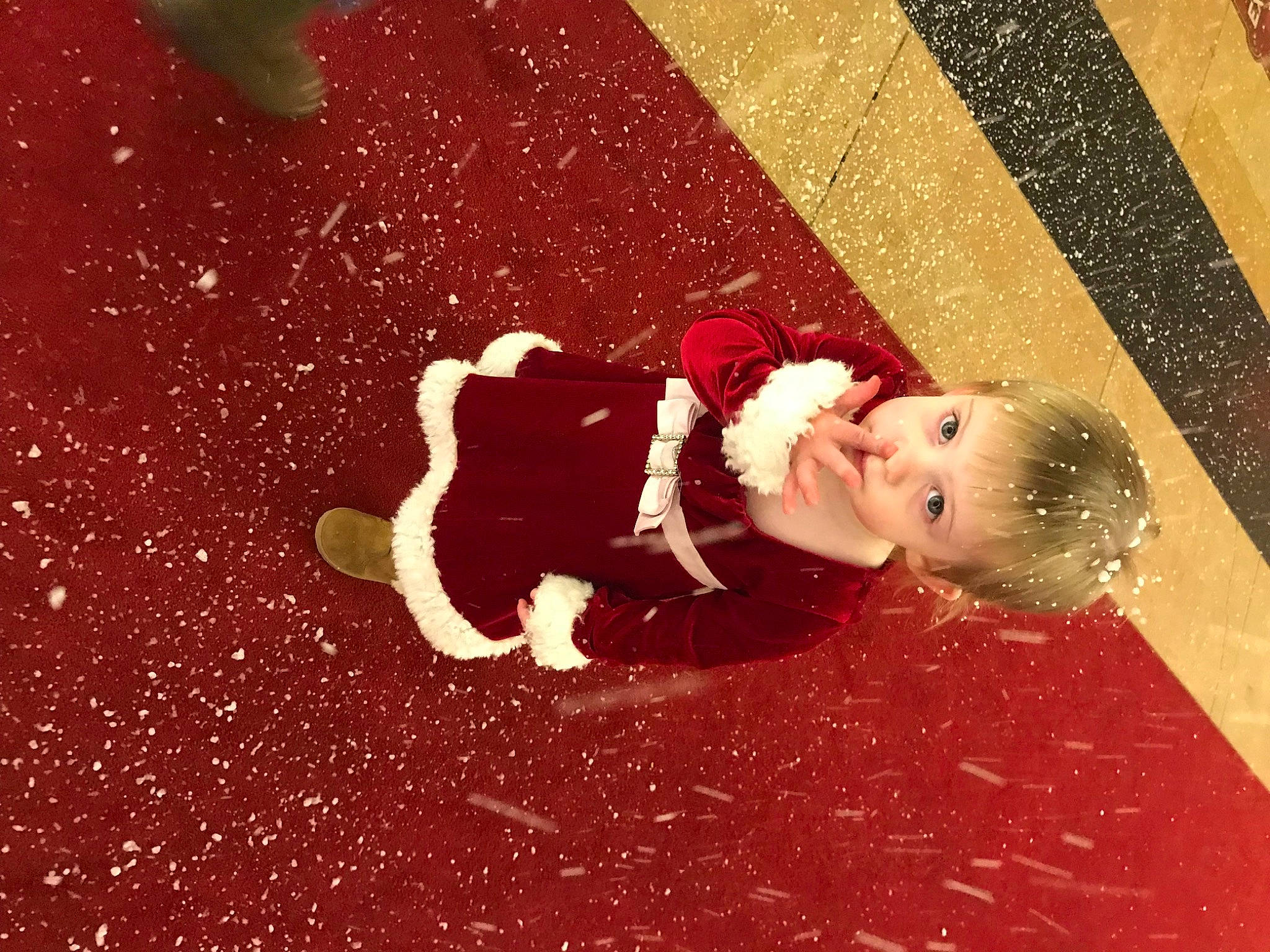 Natalie is registered to the contest to win money with this photo: art, carmine, child, event, fictional_character, flooring, fun, grass, happy, ornament, people_in_nature, person, petal, shadow, smile, toddler, visual_arts