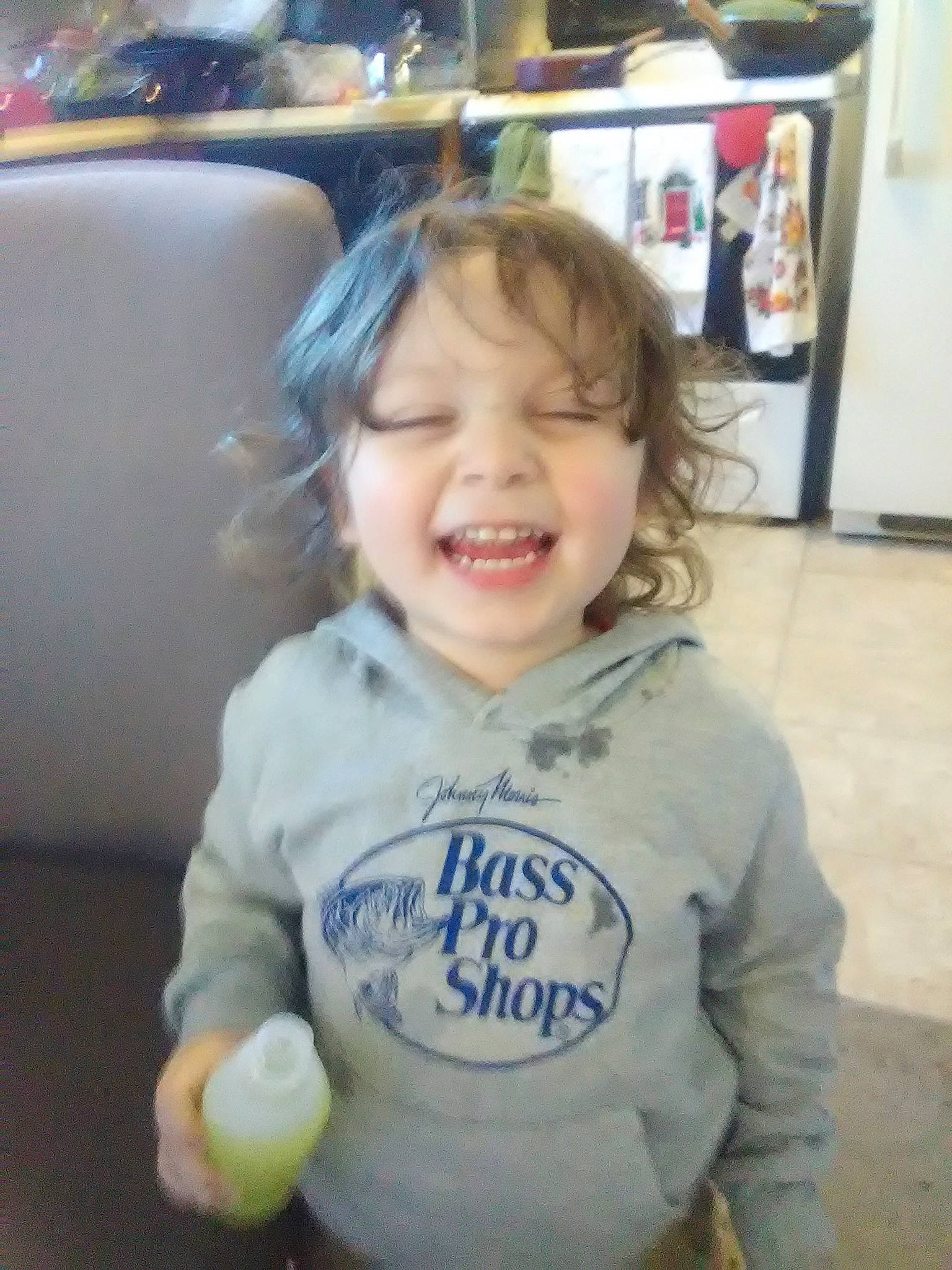 Sebastian is registered to the contest to win money with this photo: cheek, child, cool, facial_expression, happy, joy, laugh, person, smile, toddler