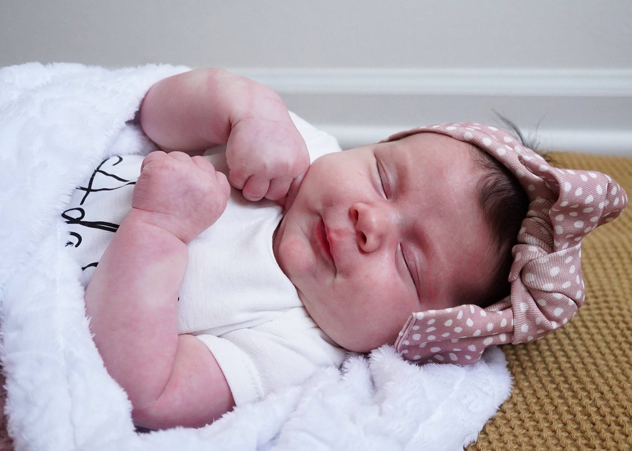 Adaline joined the competition — help win amazing prizes! baby, baby_sleeping, baby_toddler_clothing, bedding, bedtime, cheek, child, comfort, eye, eyelash, finger, gesture, happy, head, linens, lip, mouth, person, skin, sleeve