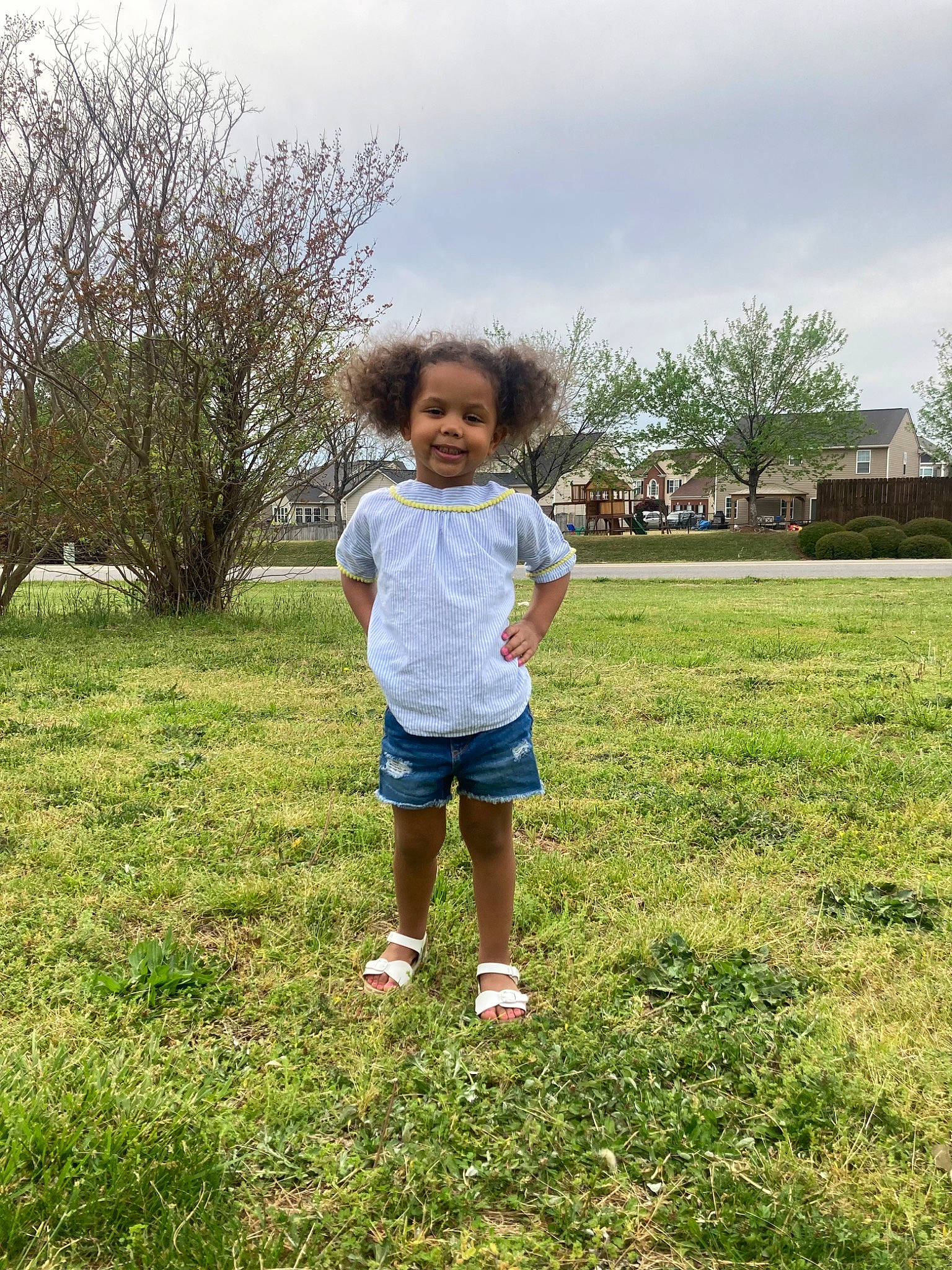 Mya joined the competition — help win amazing prizes! cloud, grass, grass_family, grassland, happy, joy, landscape, lawn, leaf, leisure, mammal, meadow, people_in_nature, person, plant, recreation, shorts, sky, smile, t_shirt