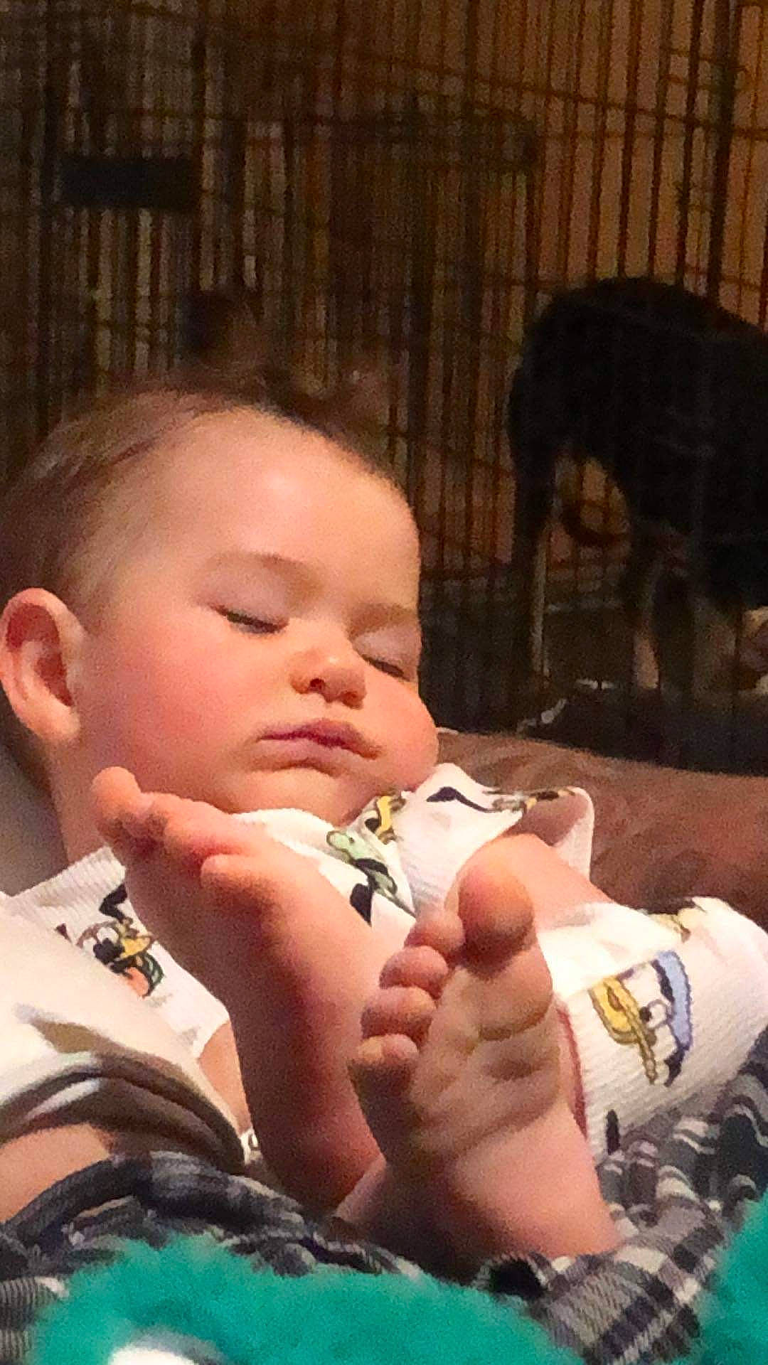 Jimmy Joe joined the competition — help win amazing prizes! arm, baby, cheek, child, comfort, eyelash, finger, foot, gesture, hand, human_body, mammal, mouth, nail, nose, person, sitting, skin, thumb, toddler