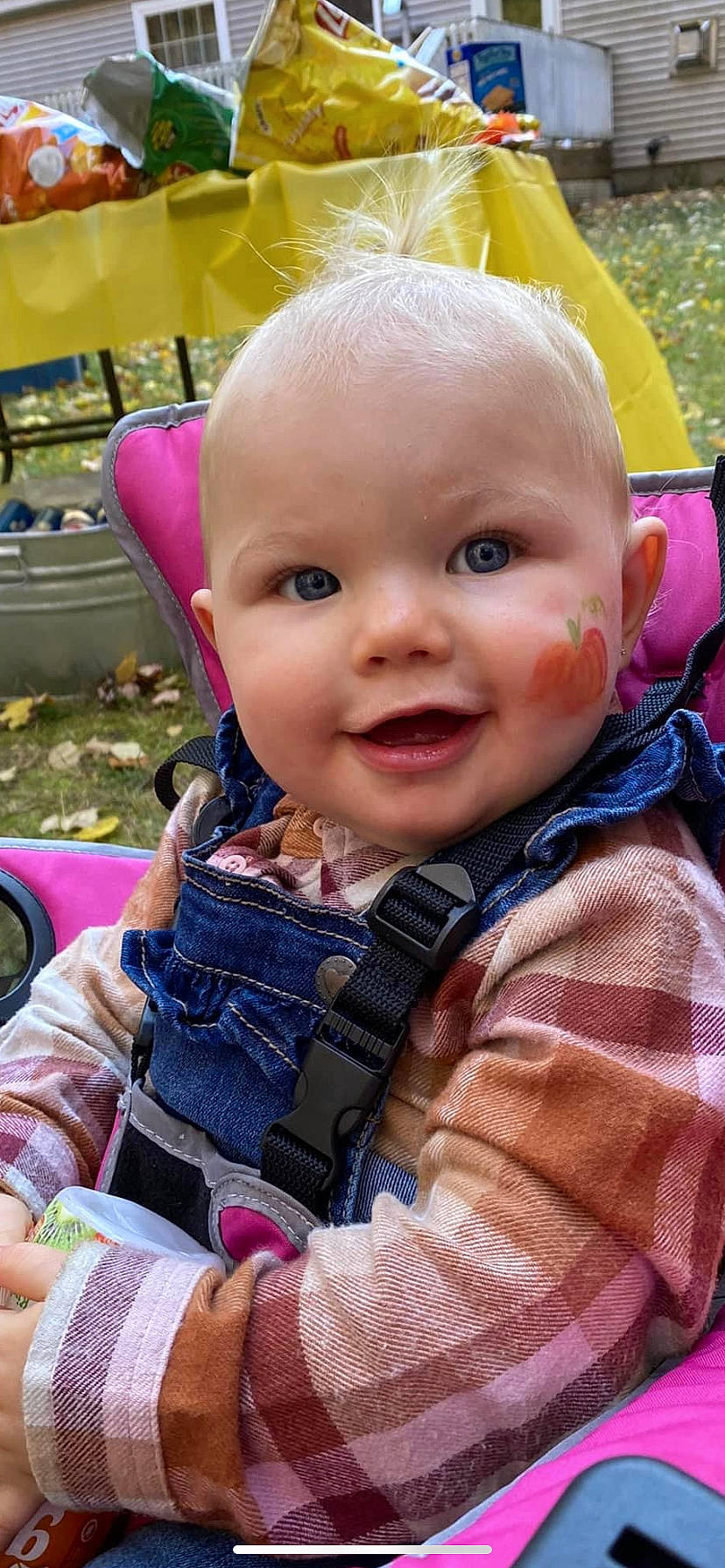 Azalea joined the competition — help win amazing prizes! baby, baby_toddler_clothing, cheek, chin, facial_expression, fun, grass, hairstyle, happy, iris, leaf, lip, nose, person, photograph, pink, plant, public_space, skin, smile