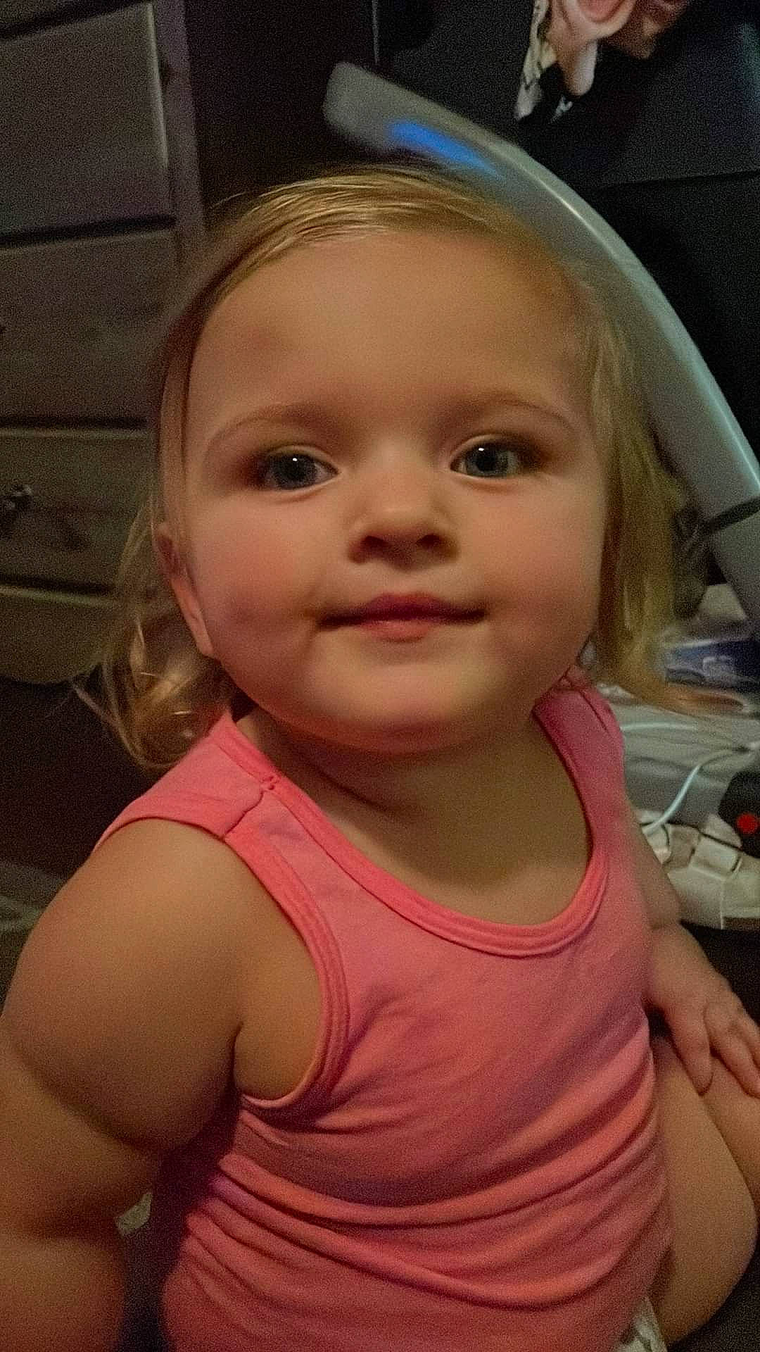 Kennedy joined the competition — help win amazing prizes! active_tank, cheek, chin, ear, eye, eyebrow, eyelash, forehead, hair, happy, head, iris, jaw, lip, mammal, mouth, neck, nose, person, skin