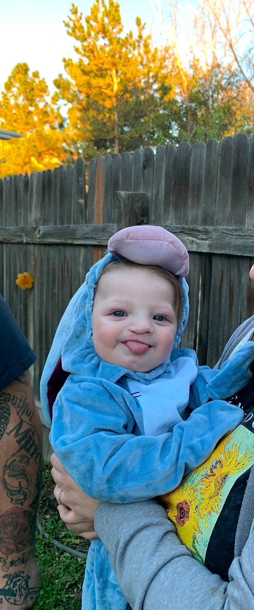 Donovan is registered to the contest to win money with this photo: baby, baby_products, baby_toddler_clothing, cheek, child, event, fashion_accessory, fence, fun, grass, happy, joy, leisure, person, portrait_photography, recreation, sitting, smile, toddler, tree