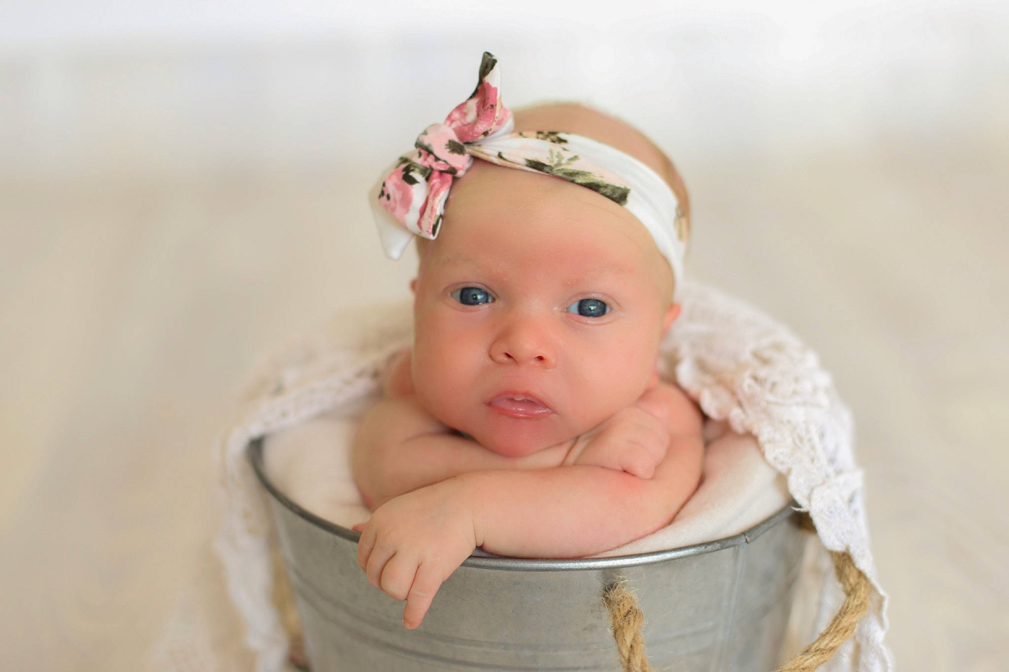 Harper is registered to the contest to win money with this photo: baby, baby_products, child, fashion_accessory, hair_accessory, headband, headgear, headpiece, person, pink, portrait_photography, product, skin, toddler