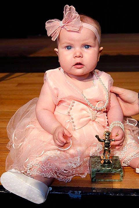 Harper joined the competition — help win amazing prizes! baby, cheek, child, face, figurine, forehead, head, person, pink, toddler, toy