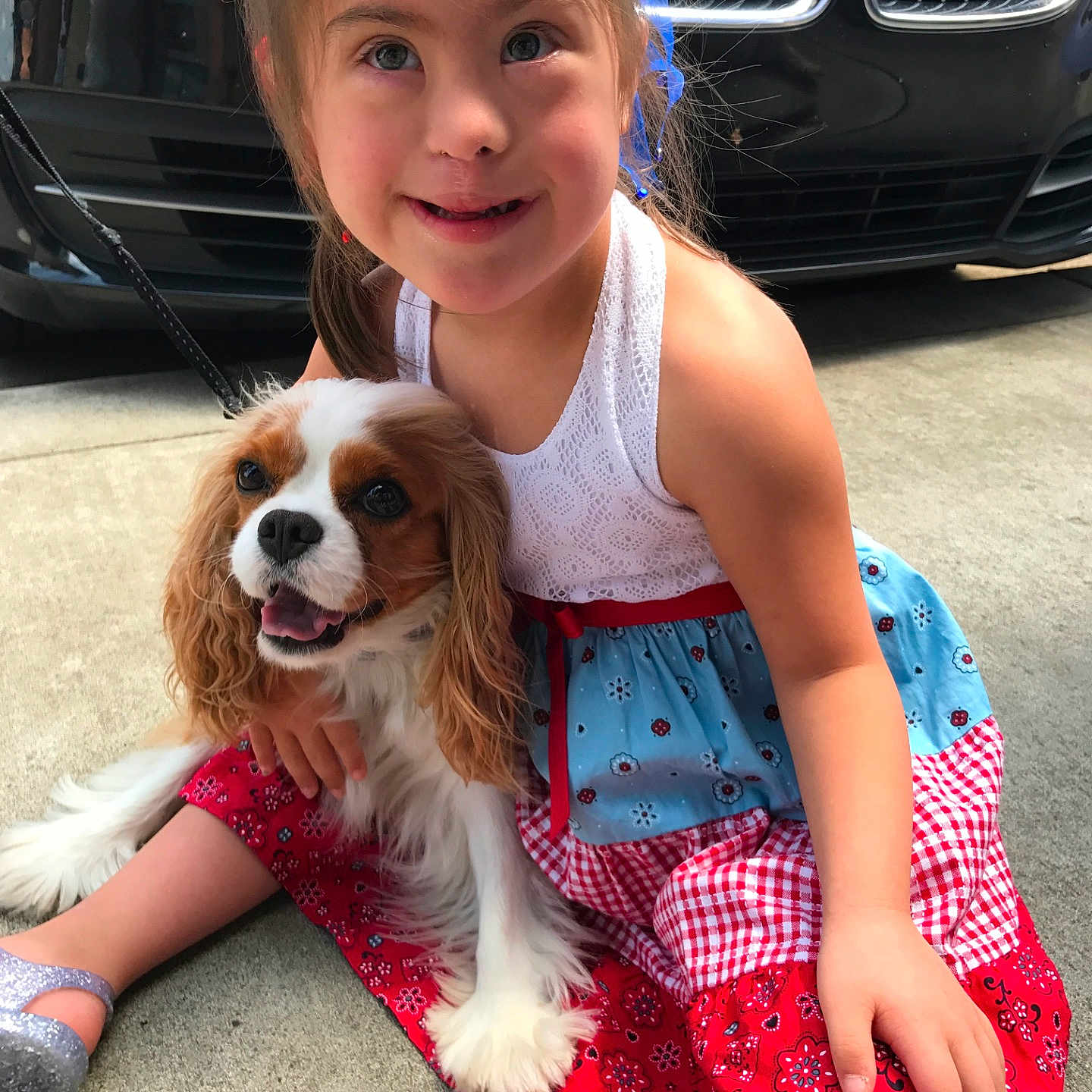Janalynn is registered to the contest to win money with this photo: dog_like_mammal, fun, girl, human_hair_color, pink, product, red, skin, smile, textile