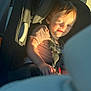 Ace joined the competition — help win amazing prizes! child, car_seat, seat_belt, sunlight, striped_shirt, car_interior, toddler, young_child, seat, safety_harness, portrait, daylight, smiling, face, person, window, seatbelt, hair, skin, candid