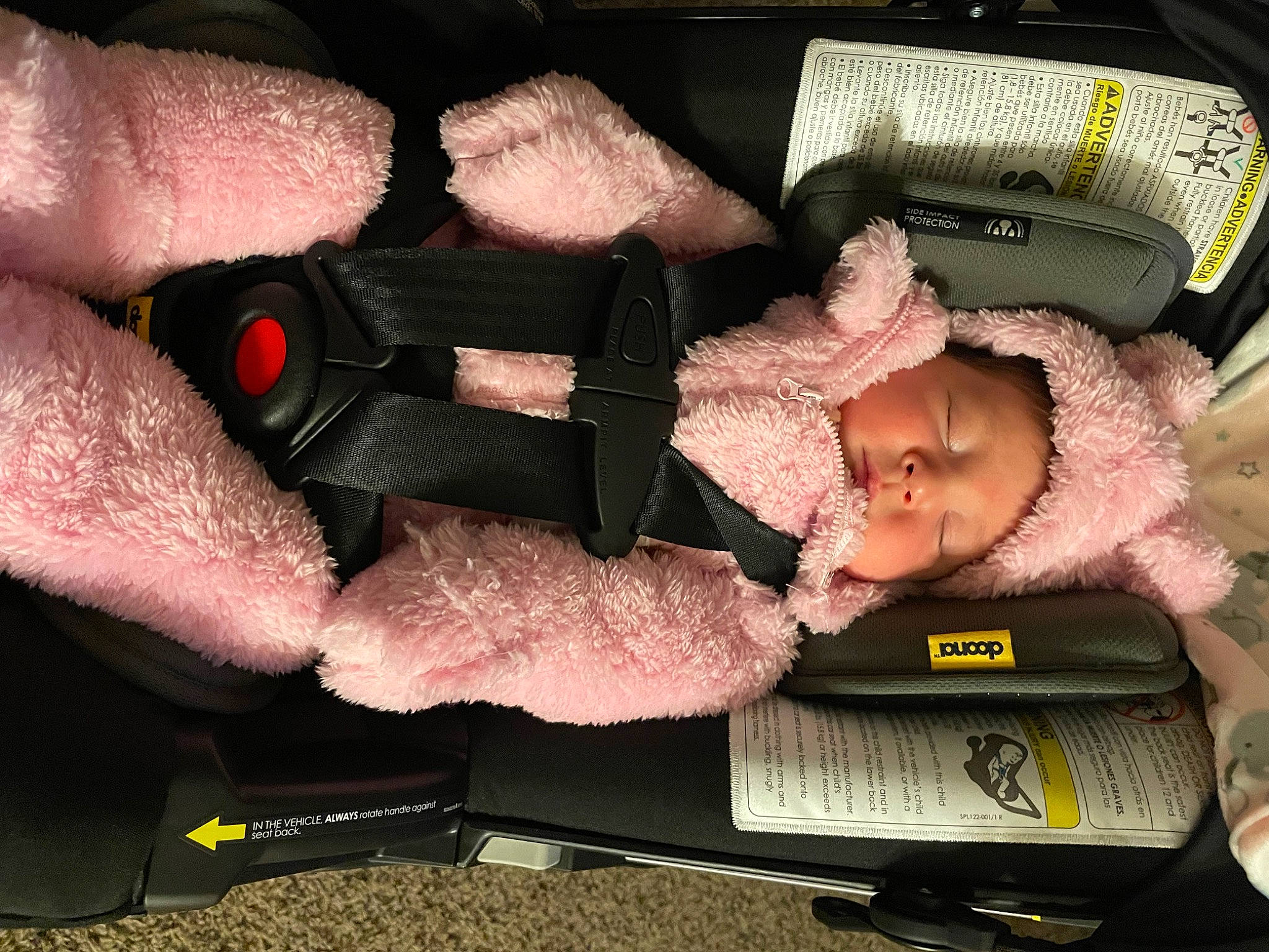 Angelina joined the competition — help win amazing prizes! baby, baby_carriage, baby_products, baby_toddler_clothing, car_seat, child, comfort, fashion_accessory, finger, flesh, foot, hand, human_body, lap, nail, person, smile, thumb, toddler, wrist