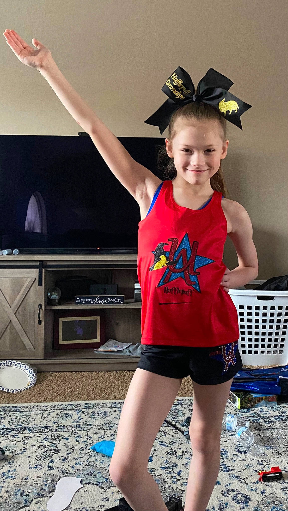 Emmalyn is registered to the contest to win money with this photo: blue, cap, child, electric_blue, fashion_design, flash_photography, fun, happy, hat, human_leg, joy, leg, muscle, person, smile, sun_hat, t_shirt, thigh, toddler, waist