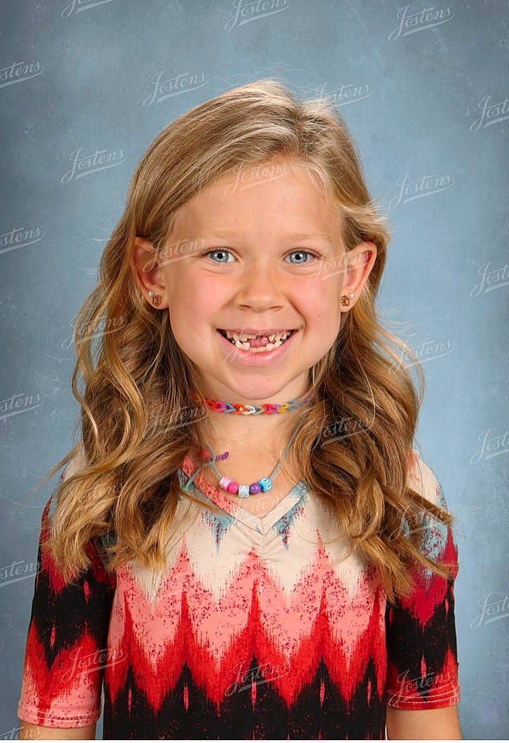 Maci is registered to the contest to win money with this photo: blond, brown_hair, cheek, child, chin, electric_blue, eyebrow, eyelash, facial_expression, flash_photography, fun, happy, iris, joy, lip, lipstick, long_hair, neck, organ, person