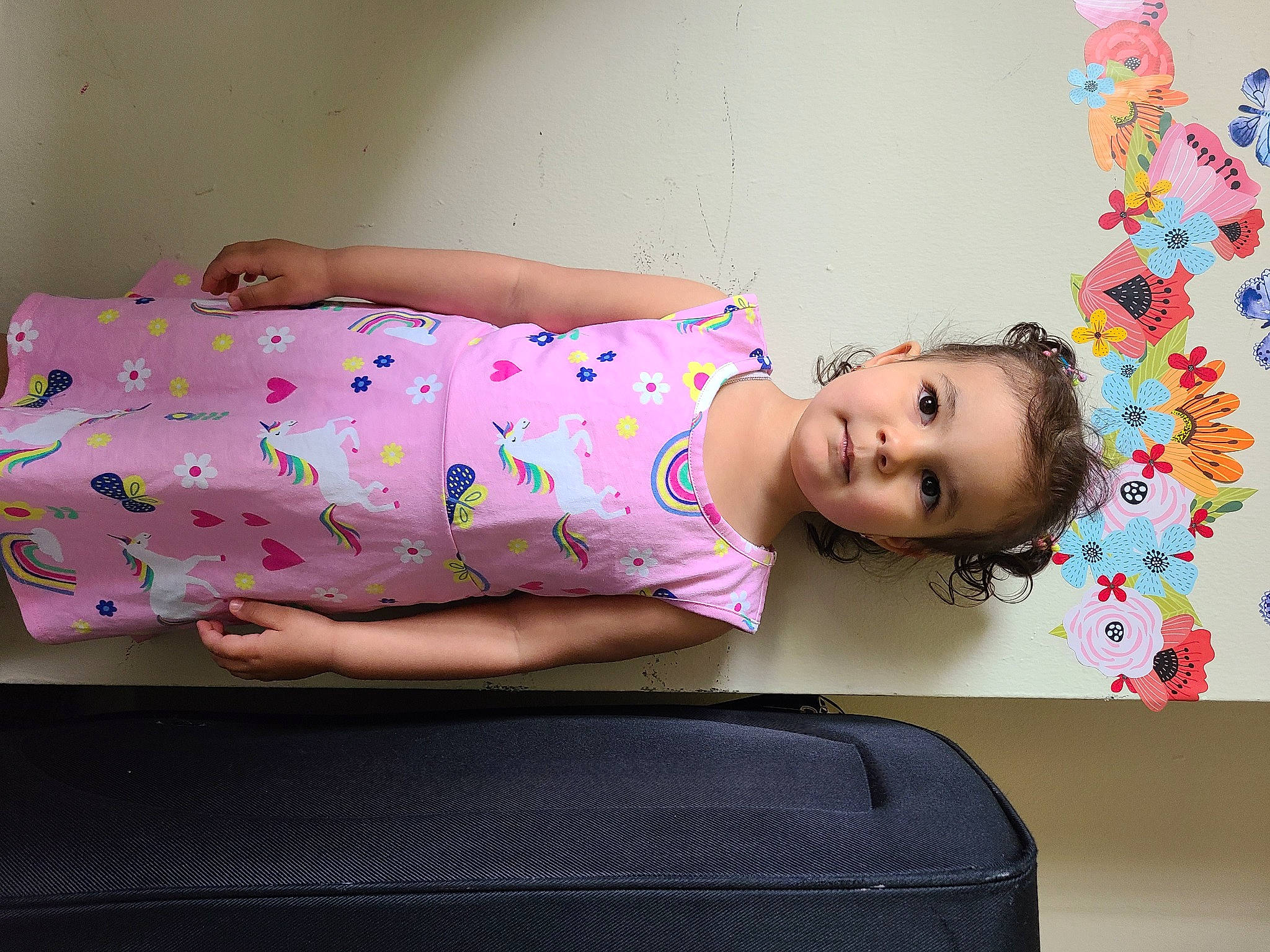 Sama joined the competition — help win amazing prizes! baby_toddler_clothing, child, comfort, eye, happy, human_body, human_leg, magenta, pattern, person, pink, product, purple, room, skin, sleeve, smile, t_shirt, textile, thigh