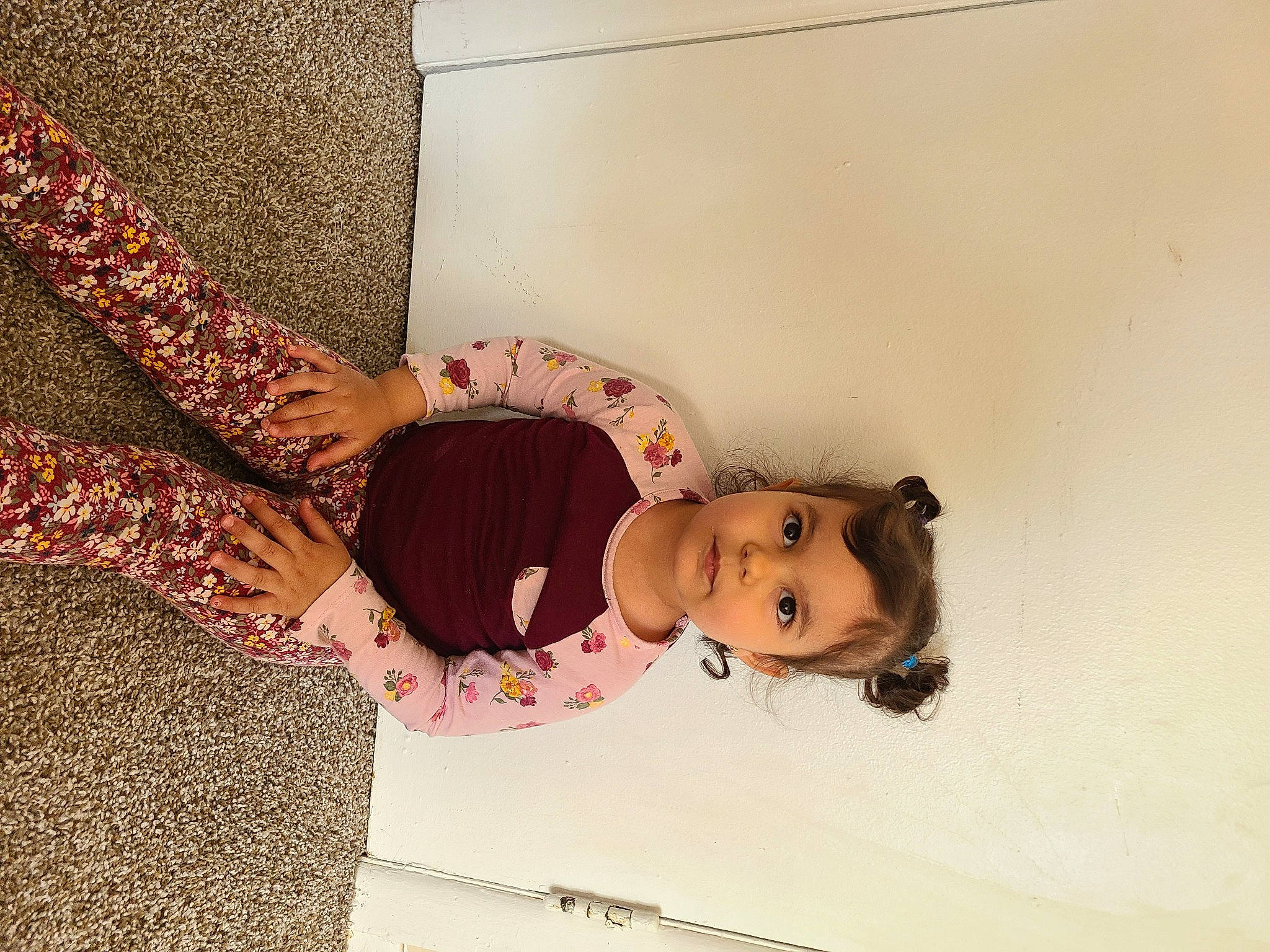 Sama joined the competition — help win amazing prizes! abdomen, dress, elbow, eyewear, fashion_design, flooring, happy, human_leg, knee, magenta, pattern, peach, person, room, sleeve, thigh, trunk, vintage_clothing, waist, wood