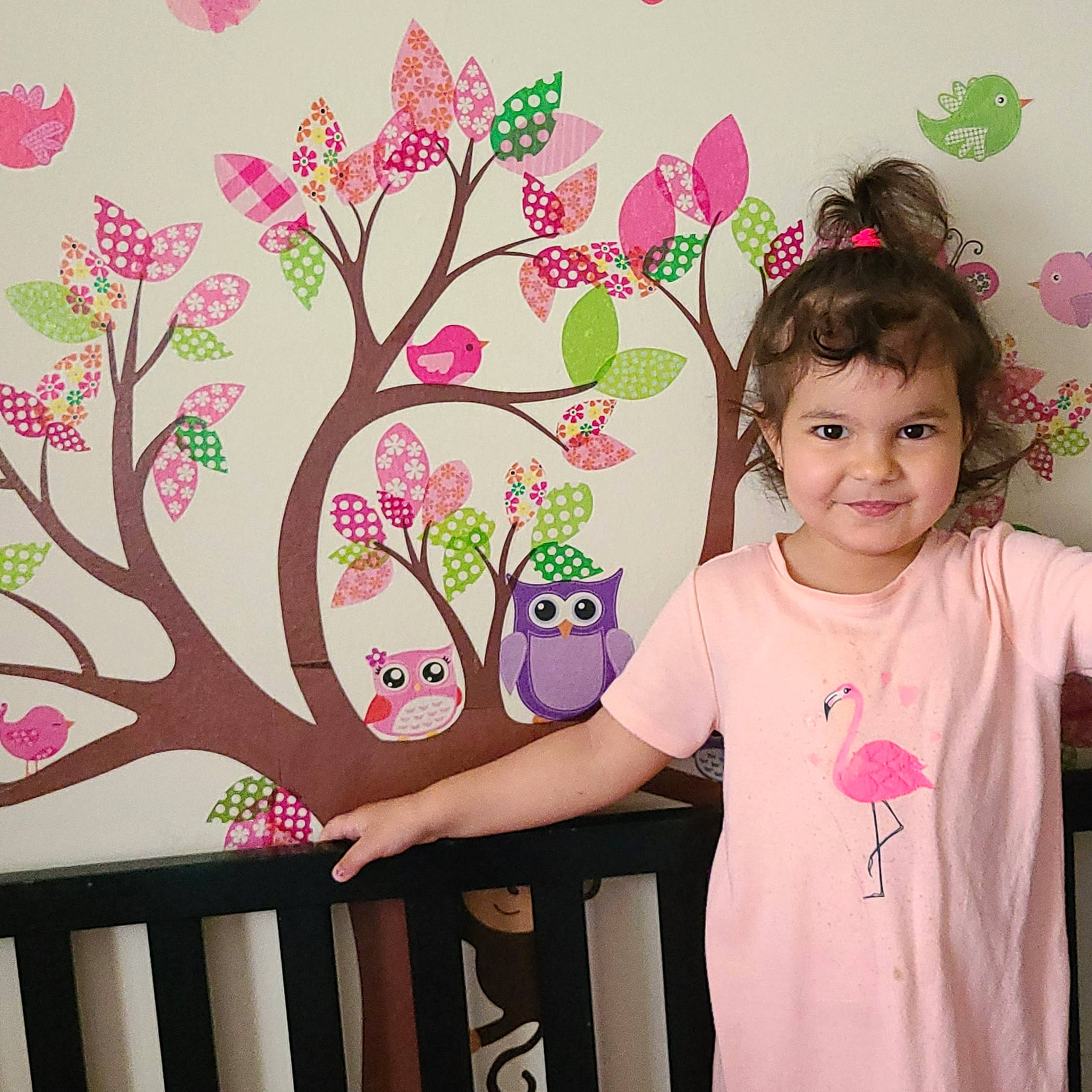 Sama joined the competition — help win amazing prizes! baby_toddler_clothing, beauty, flower, happy, joy, magenta, organ, pattern, pedicel, person, pink, plant, room, sleeve, smile, spring, t_shirt, textile, toddler, twig