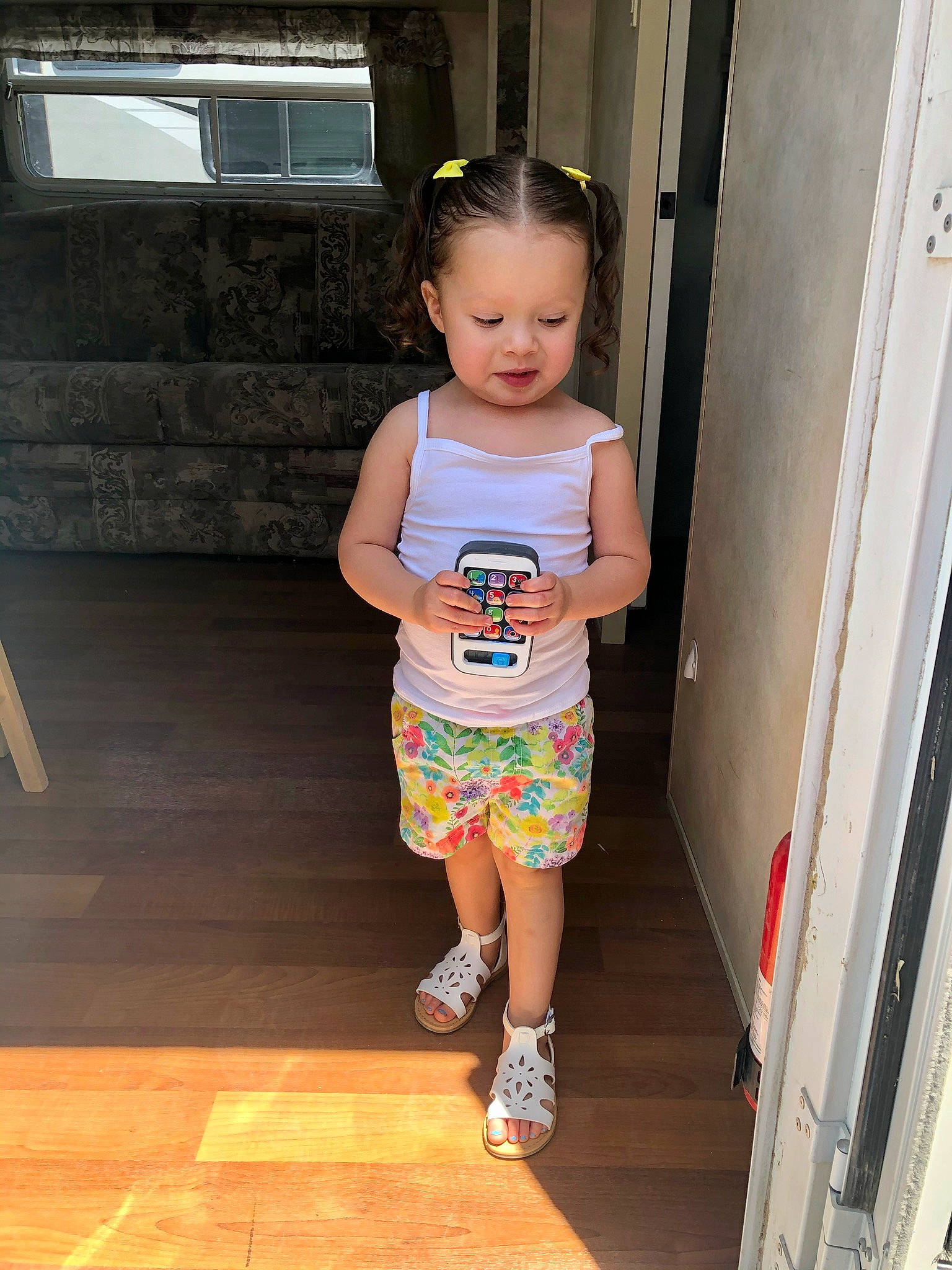 Jocelynn joined the competition — help win amazing prizes! baby, child, leg, person, shoe, shorts, skin, smile, standing, t_shirt, toddler, vacation