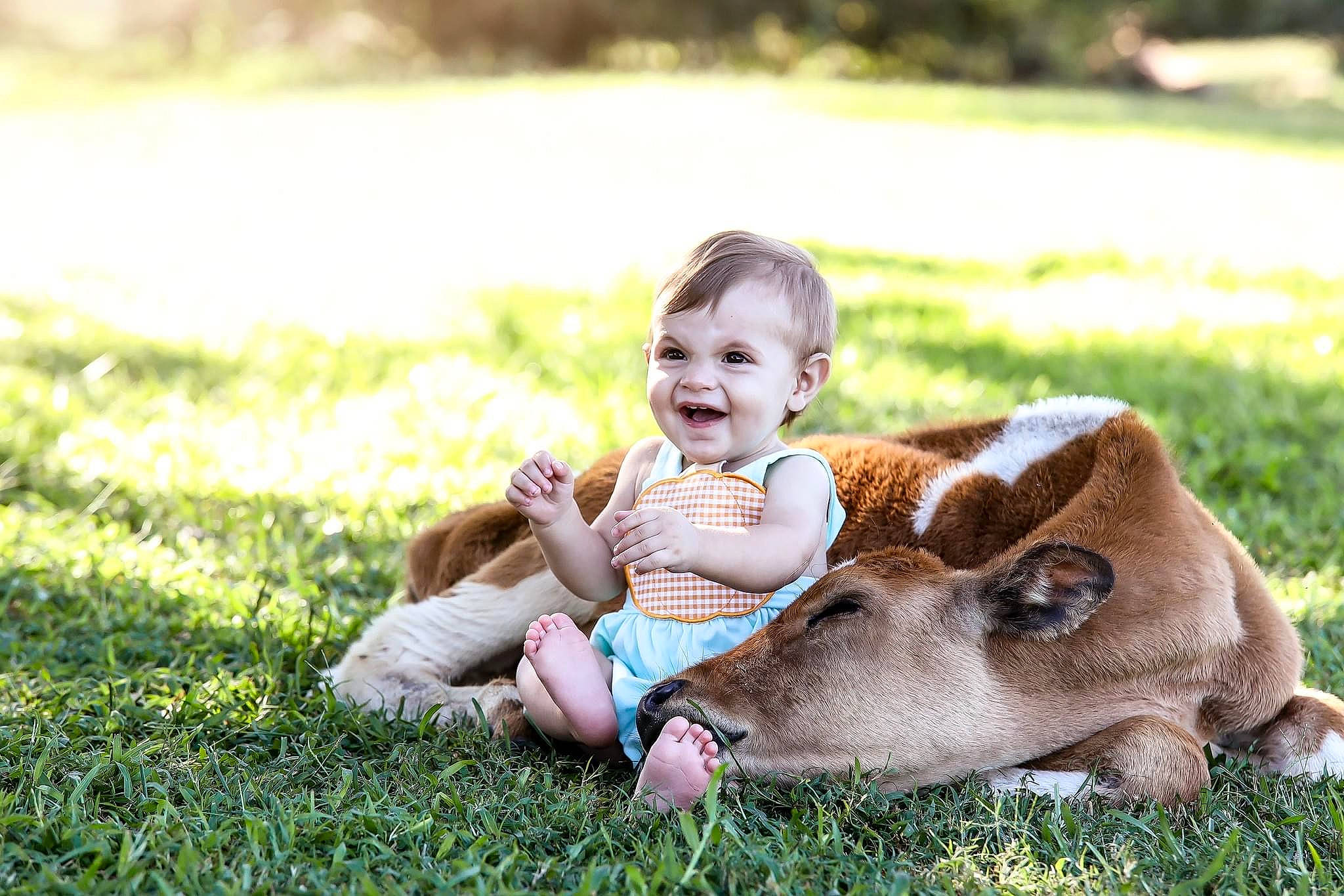 Kaylor is registered to the contest to win money with this photo: baby, child, eye, fun, fur, grass, grass_family, grassland, happy, joy, lawn, leisure, people_in_nature, person, photograph, plant, sitting, smile, spring, toddler