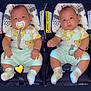Dominic joined the competition — help win amazing prizes! baby, baby_boy, car_seat, child, closeup, clothing, cute, face, heart_emoji, indoor, infant, matching_outfits, pacifier, portrait, seat_belt, smiling, socks, toddler, two_children, yellow