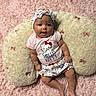 Lavaeh joined the competition — help win amazing prizes! baby, infant, hello_kitty, headband, pink, pillow, carpet, cute, child, smiling, indoors, clothing, patterned_clothing, soft_texture, person, footwearless, lying_down, adorable, colorful, portrait
