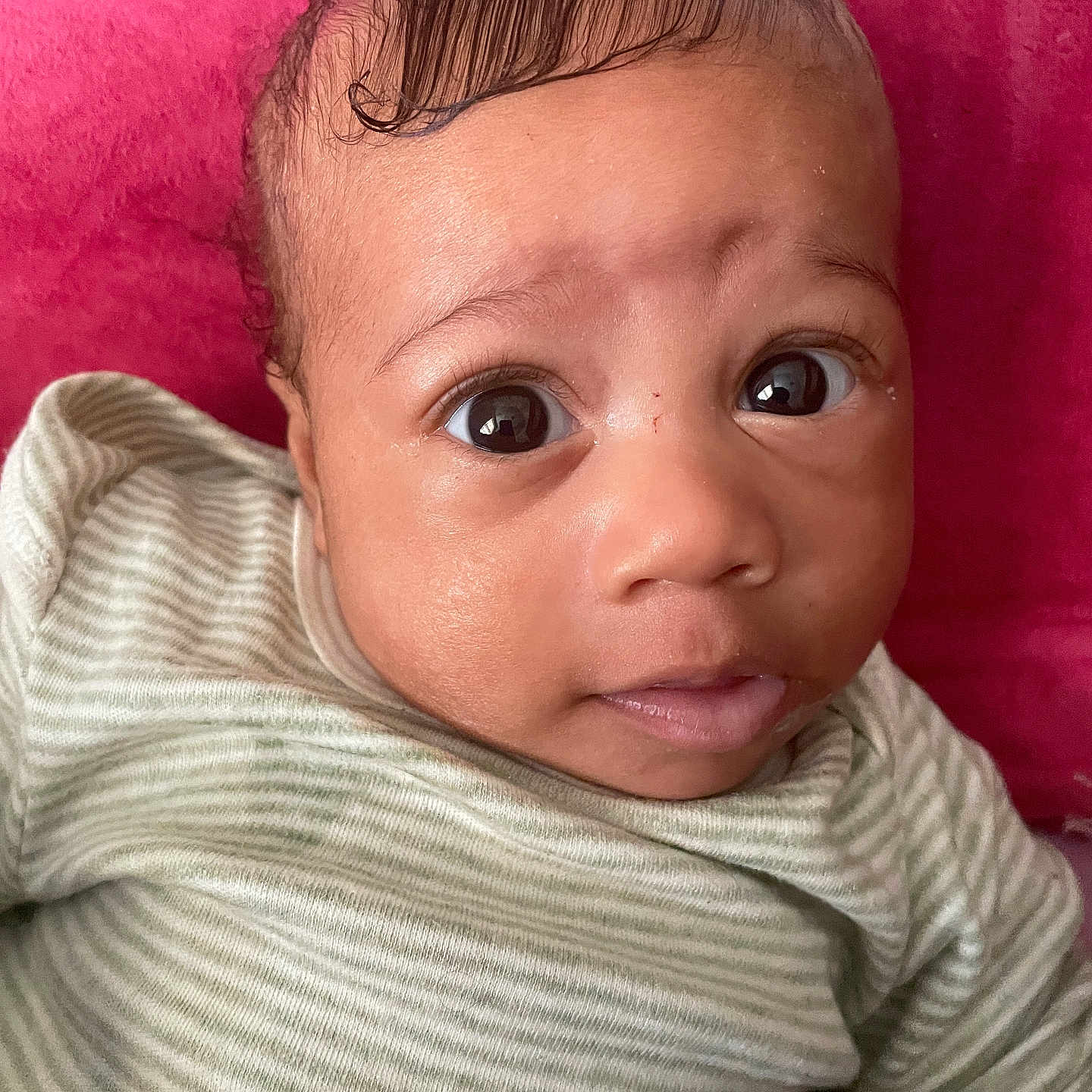Stephon joined the competition — help win amazing prizes! baby, bodypart, clothing, ear, face, finger, frown, hand, happy, head, knitwear, mouth, newborn, person, photography, portrait, sad, selfie, smile, sweater