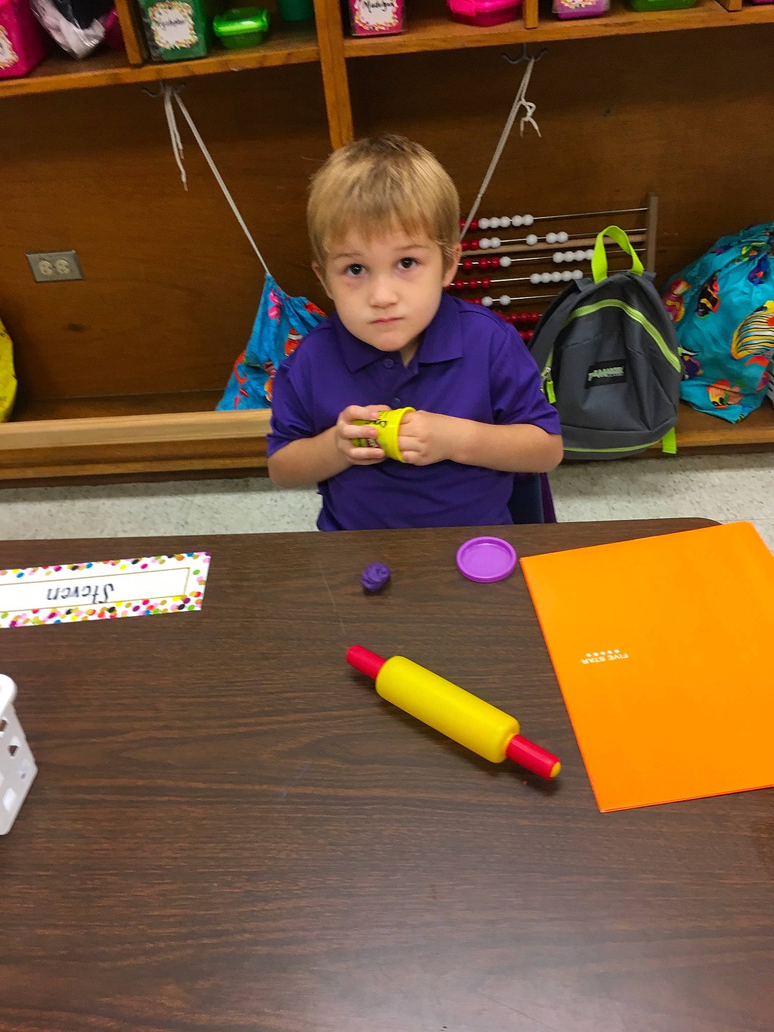 Steven 3 is registered to the contest to win money with this photo: child, learning, person, play, toddler, toy