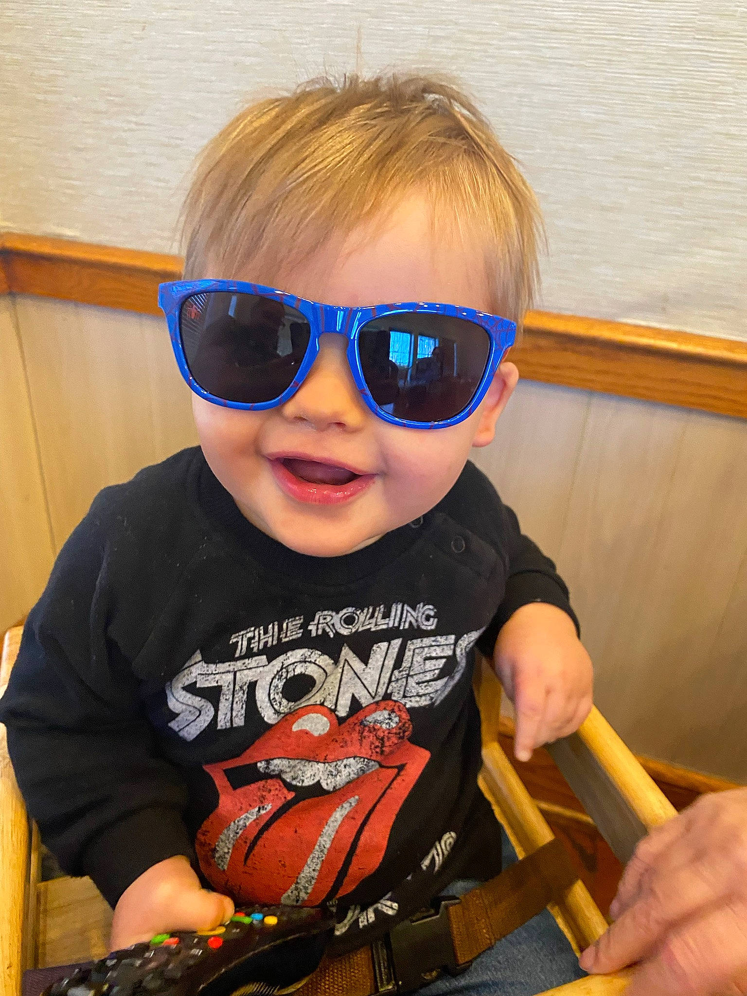 Cameron joined the competition — help win amazing prizes! baby_toddler_clothing, child, cool, electric_blue, eye_glass_accessory, eyewear, fashion_accessory, fun, glasses, goggles, happy, head, person, personal_protective_equipment, skin, sleeve, smile, sunglasses, t_shirt, toddler