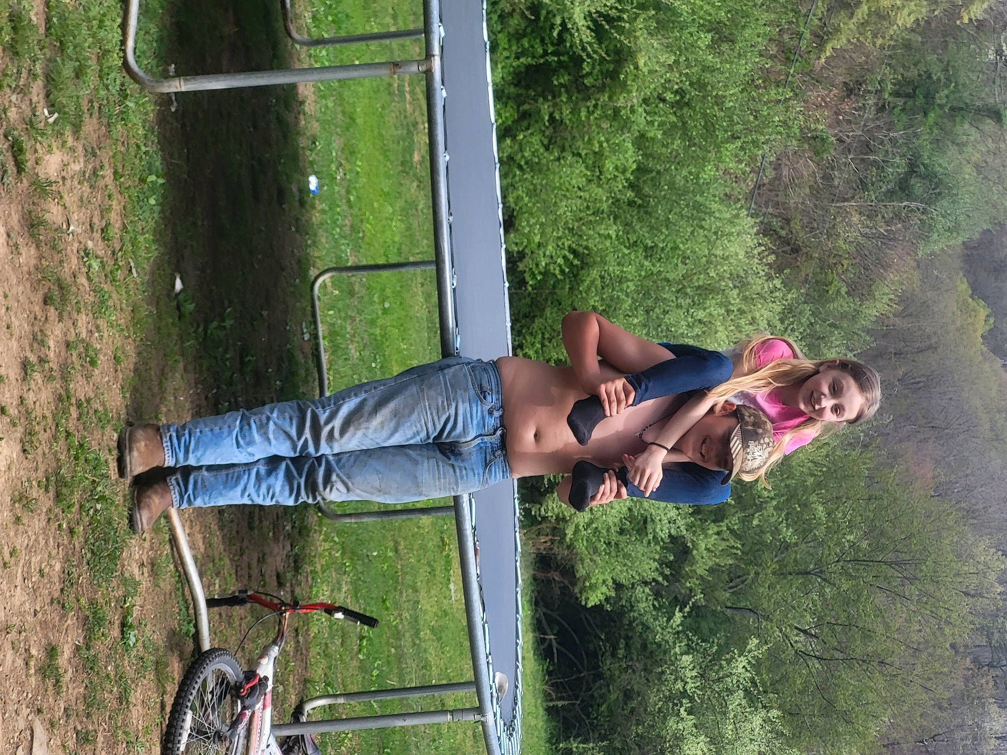 Elena Riggs joined the competition — help win amazing prizes! bicycle, bicycle_frame, bicycle_handlebar, bicycle_tire, bicycle_wheel, fun, grass, headwear, joy, landscape, leisure, people_in_nature, person, plant, recreation, shorts, tire, tree, vehicle, wheel