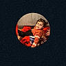 black_leggings, blanket, child, container, cozy, cute, floor, home, indoors, orange, person, pigtails, playful, portrait, red, sitting, smiling, sweater, toddler, video_call