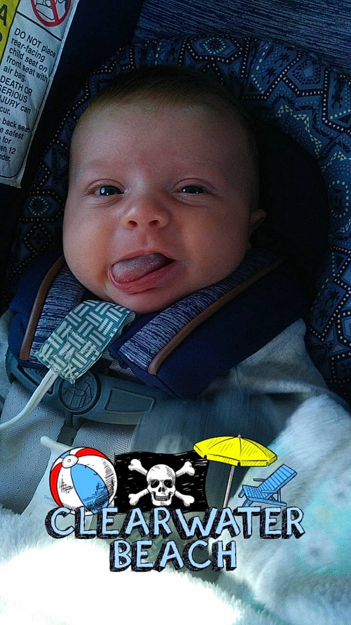 Kashtyn is registered to the contest to win money with this photo: baby, cheek, child, cool, eye, facial_expression, forehead, happy, nose, person, photo_caption, photography, photomontage, sky, smile, toddler