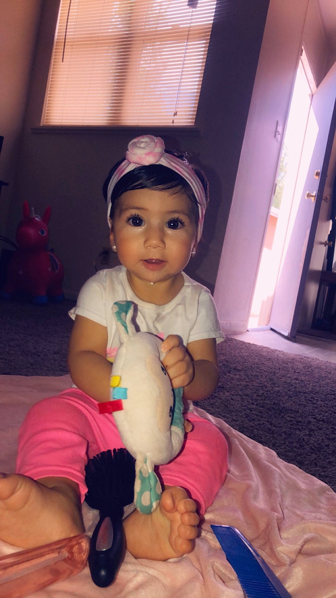 Juanita joined the competition — help win amazing prizes! baby, cheek, child, head, headwear, person, skin, smile, toddler