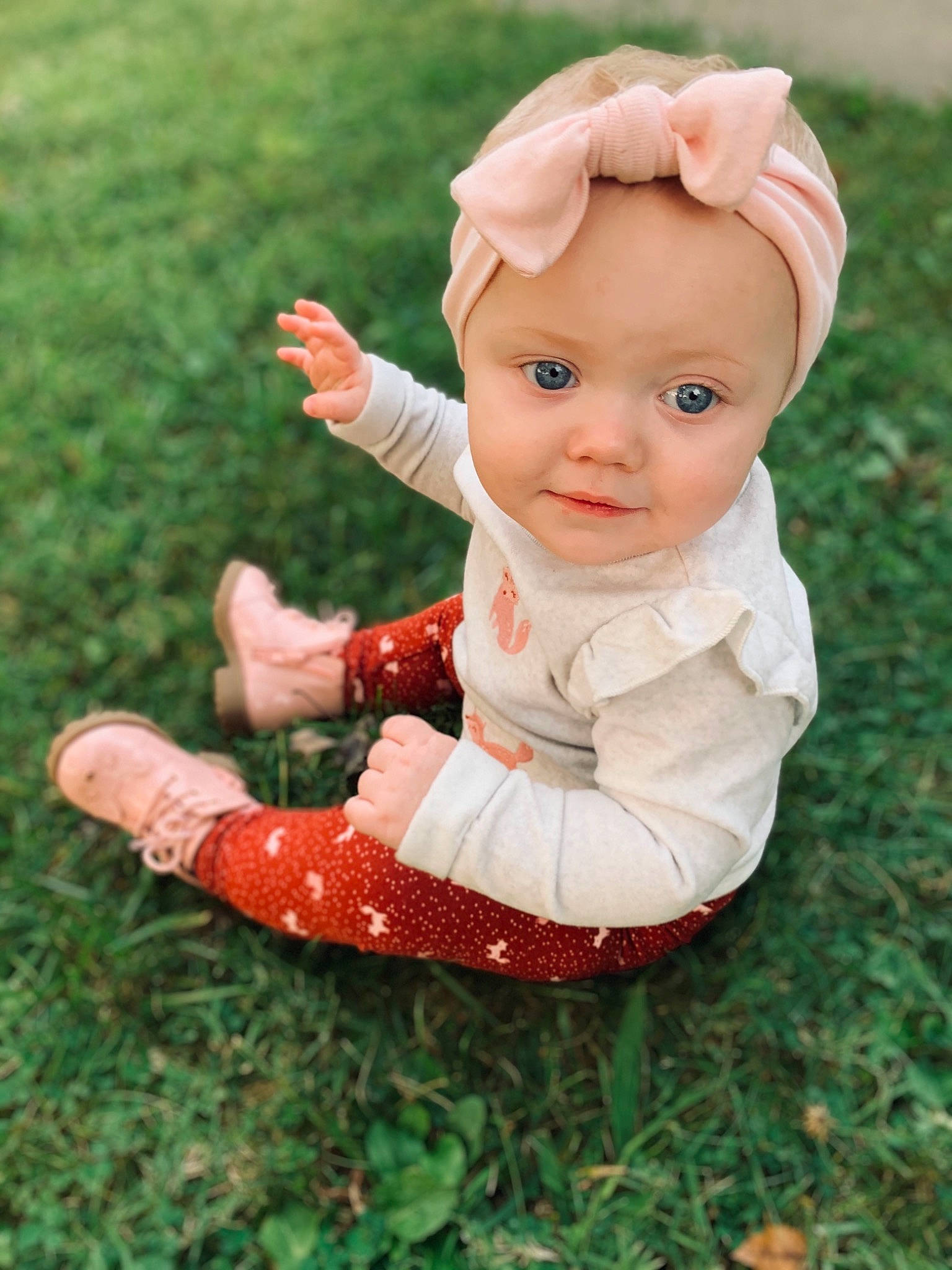 Embri joined the competition — help win amazing prizes! baby, blond, cheek, child, doll, fawn, figurine, grass, head, headwear, leaf, person, plant, play, toddler, toy