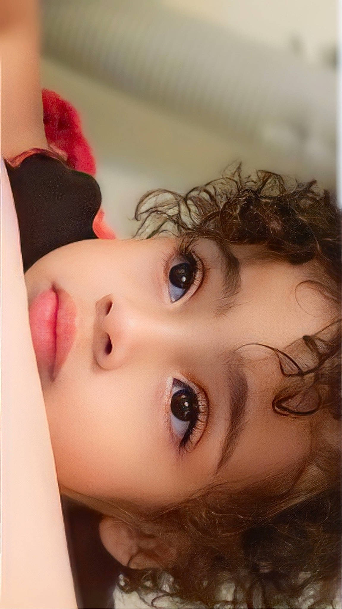 Kaeloni is registered to the contest to win money with this photo: black_hair, cheek, cosmetics, dress, eye, eye_liner, eyebrow, eyelash, flash_photography, forehead, hair, iris, jaw, lip, lipstick, mouth, neck, nose, person, shoulder