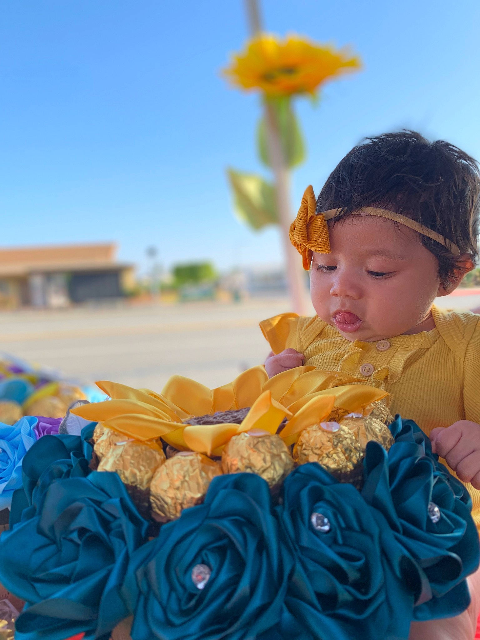 Cattleya joined the competition — help win amazing prizes! baby, blue, doll, electric_blue, flower, garden_roses, happy, hybrid_tea_rose, orange, people_in_nature, person, petal, plant, rose, rose_order, sky, summer, toddler, toy, travel