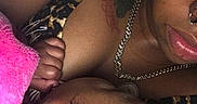 Mulanni joined the competition — help win amazing prizes! baby, breastfeeding, close_up, person, tattoo, chain_necklace, nose_ring, pink_blanket, skin, hand, hair, head, intimacy, nursing, leopard_print, clothing, indoors, warmth, care, love