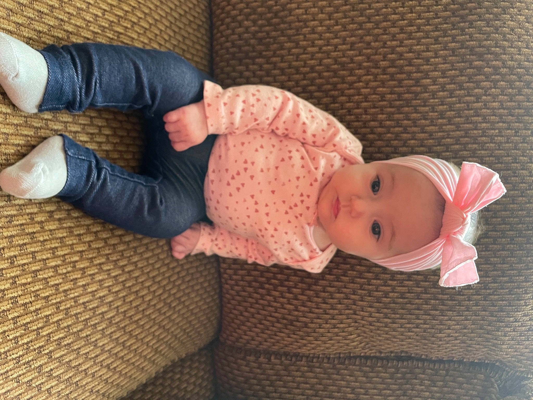 Everest joined the competition — help win amazing prizes! arm, baby, baby_toddler_clothing, cheek, child, clothing, comfort, finger, flooring, hand, headwear, human_body, knee, leg, linens, pattern, person, skin, sleeve, sock