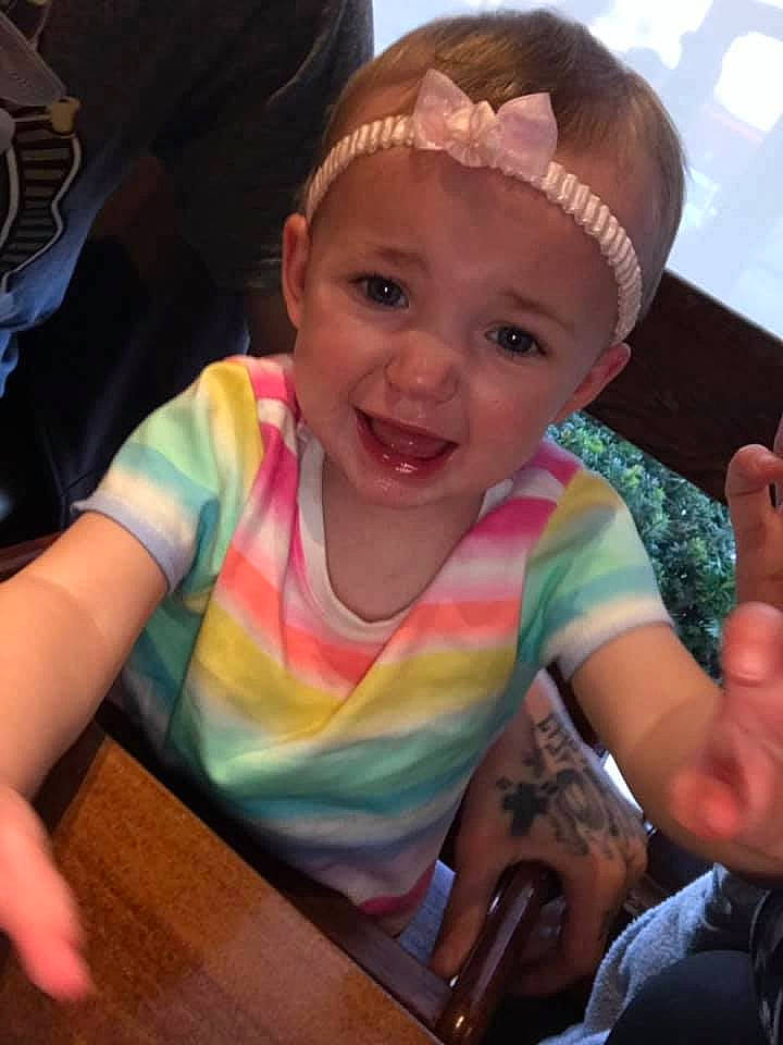 Allayah is registered to the contest to win money with this photo: arm, baby, child, ear, face, facial_expression, finger, fun, hand, happy, head, joy, person, skin, smile, thumb, toddler