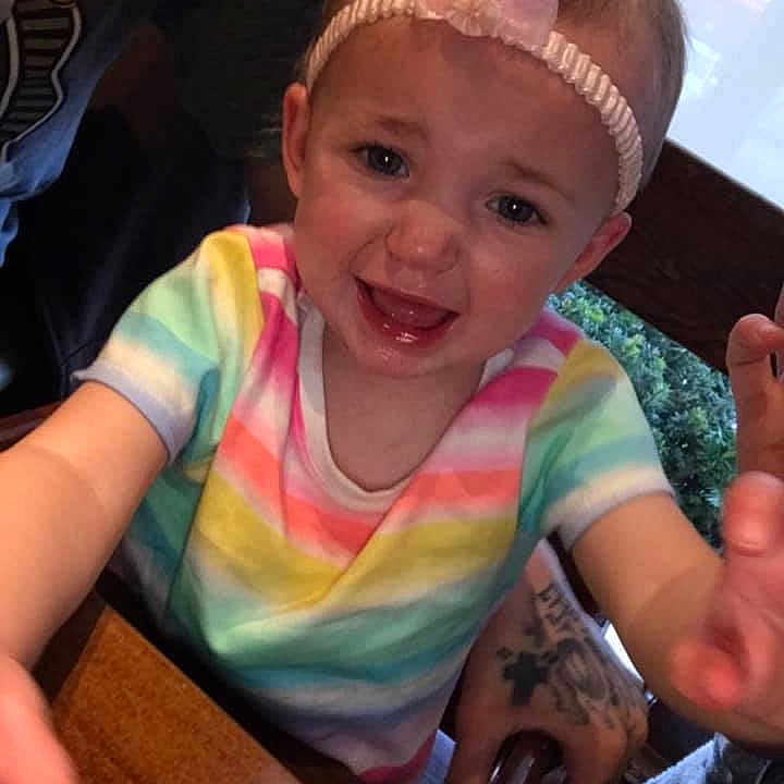 Allayah is registered to the contest to win money with this photo: arm, baby, child, ear, face, facial_expression, finger, fun, hand, happy, head, joy, person, skin, smile, thumb, toddler