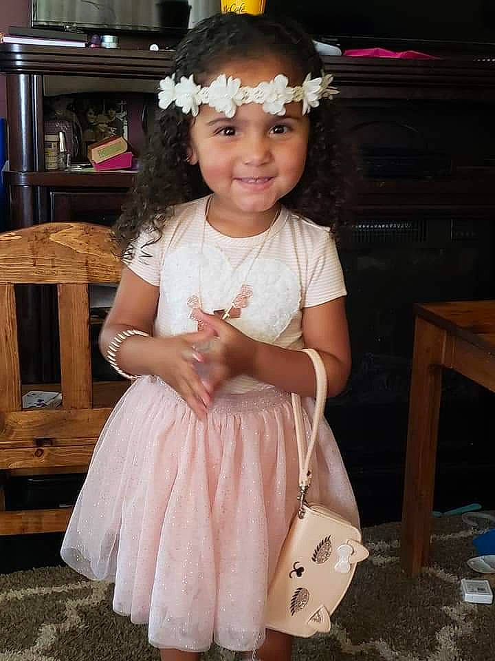Adrionna is registered to the contest to win money with this photo: child, costume, hair_accessory, headband, headgear, headpiece, joy, person, smile, toddler