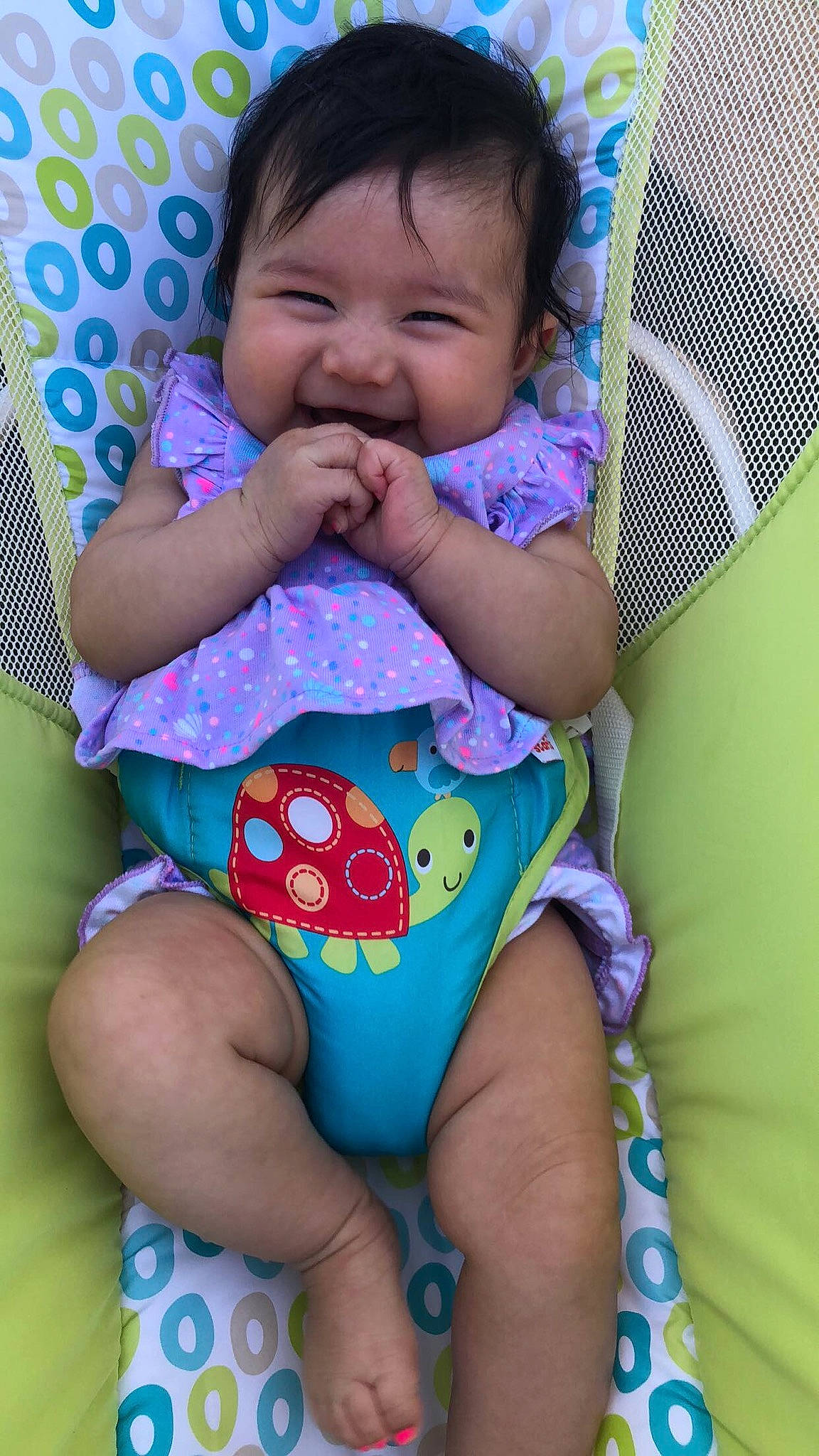 Amaryllis is registered to the contest to win money with this photo: baby, baby_products, baby_toddler_clothing, cheek, child, diaper, joy, mouth, person, play, product, textile, thigh, toddler